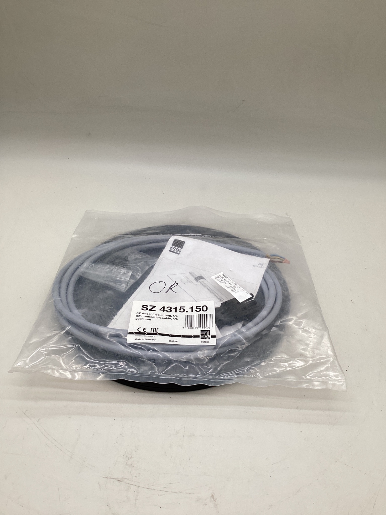 RITTAL SZ 4315.150 Connection Cable 3M NEW 0