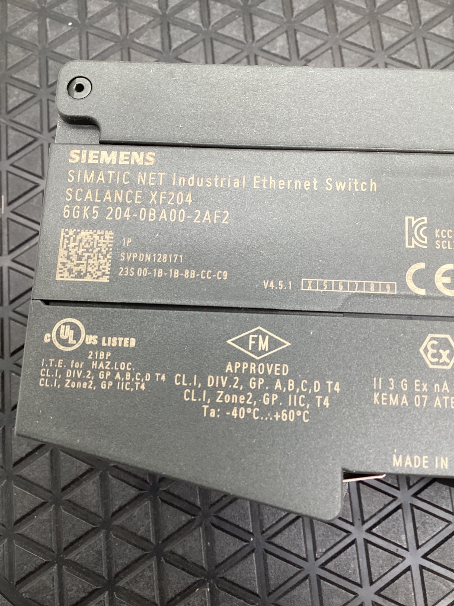 Siemens 6GK5204-0BA00-2AF2 SCALANCE X204 Managed Industrial Ethernet Switch USED 3