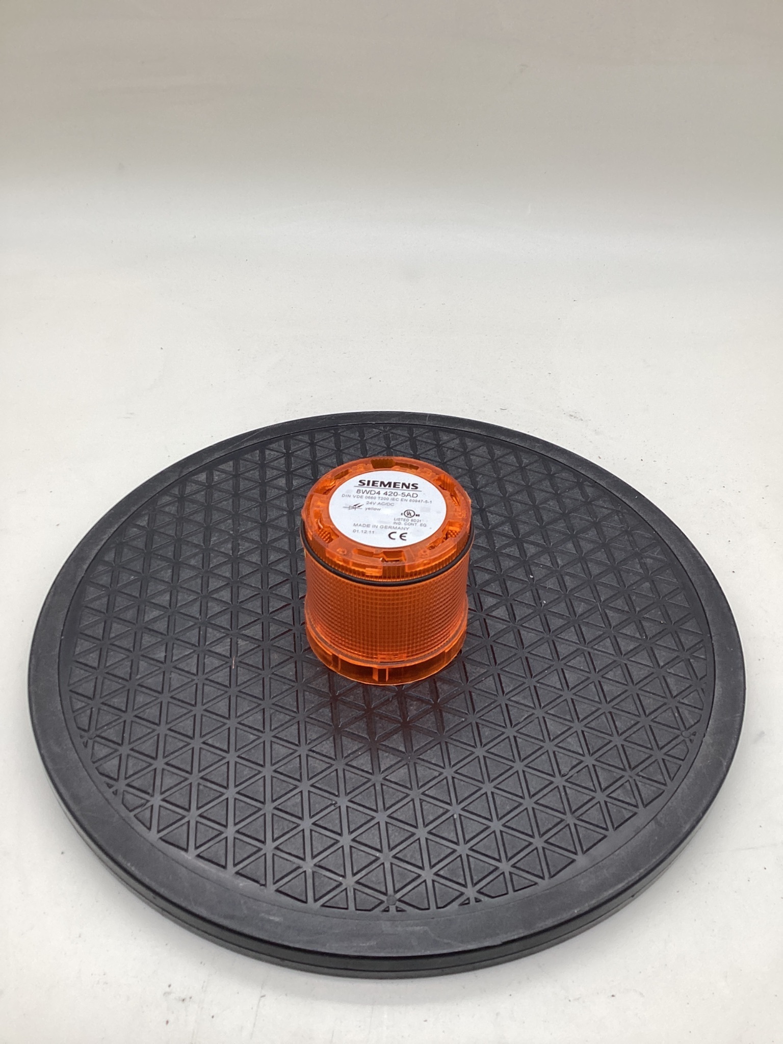 Siemens 8WD4420-5AD 24V AC/DC Yellow Signal Column Light Element USED 0