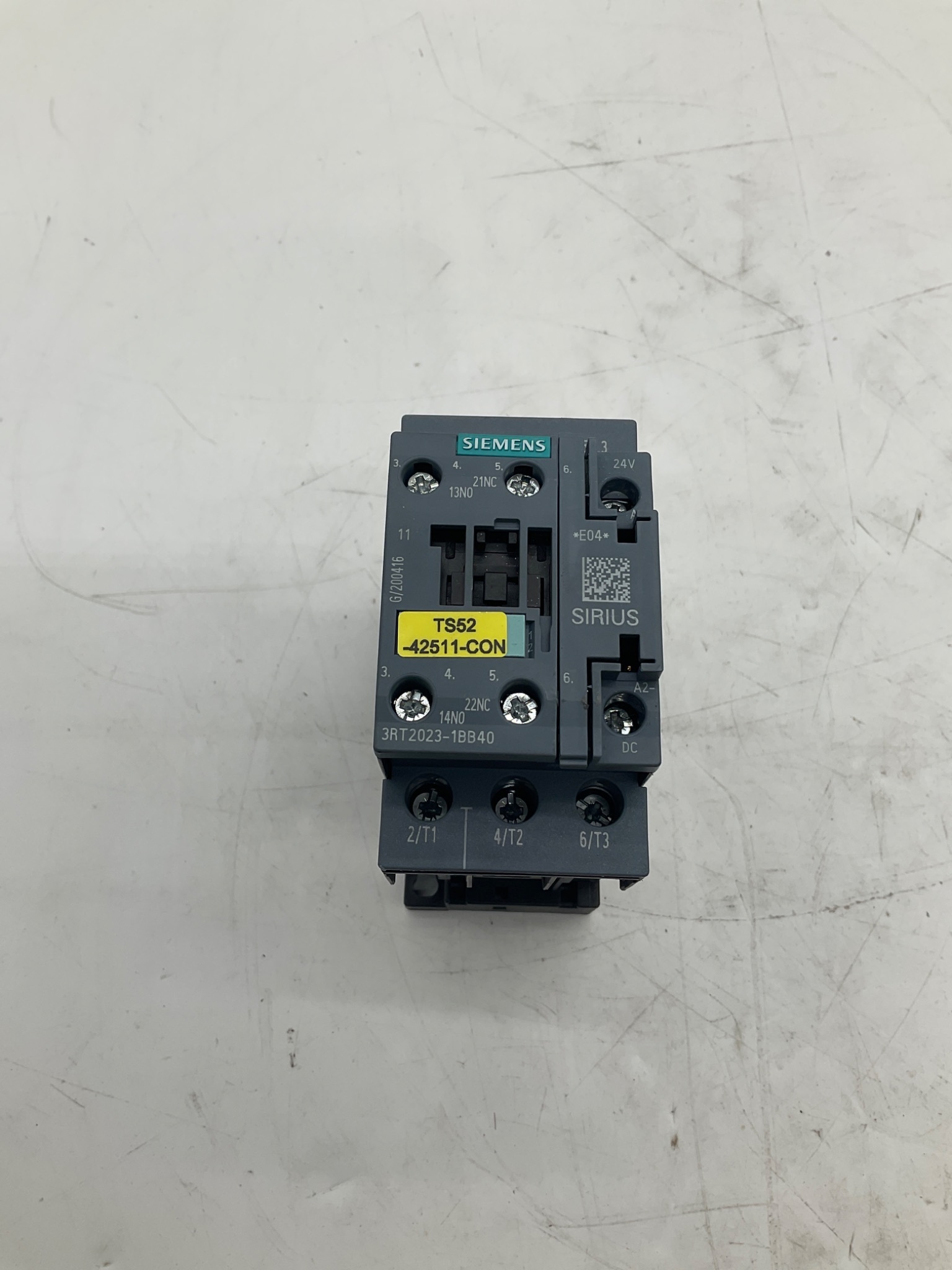 Siemens 3RT2023-1BB40 SIRIUS 3-Pole Contactor 24VDC Coil USED 0
