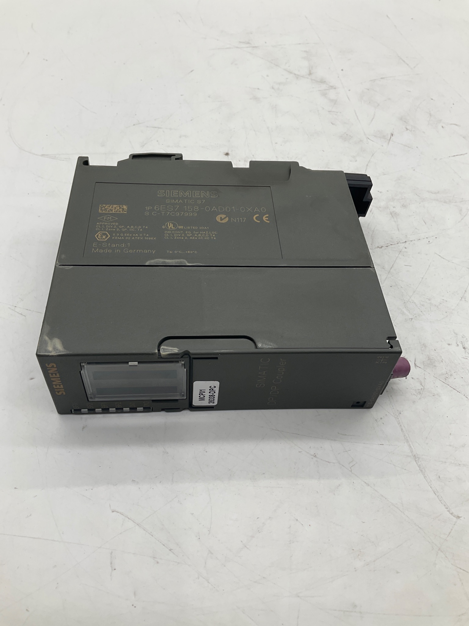 Siemens 6ES7158-0AD01-0XA0 SIMATIC S7 DP/DP PROFIBUS Coupler USED 1