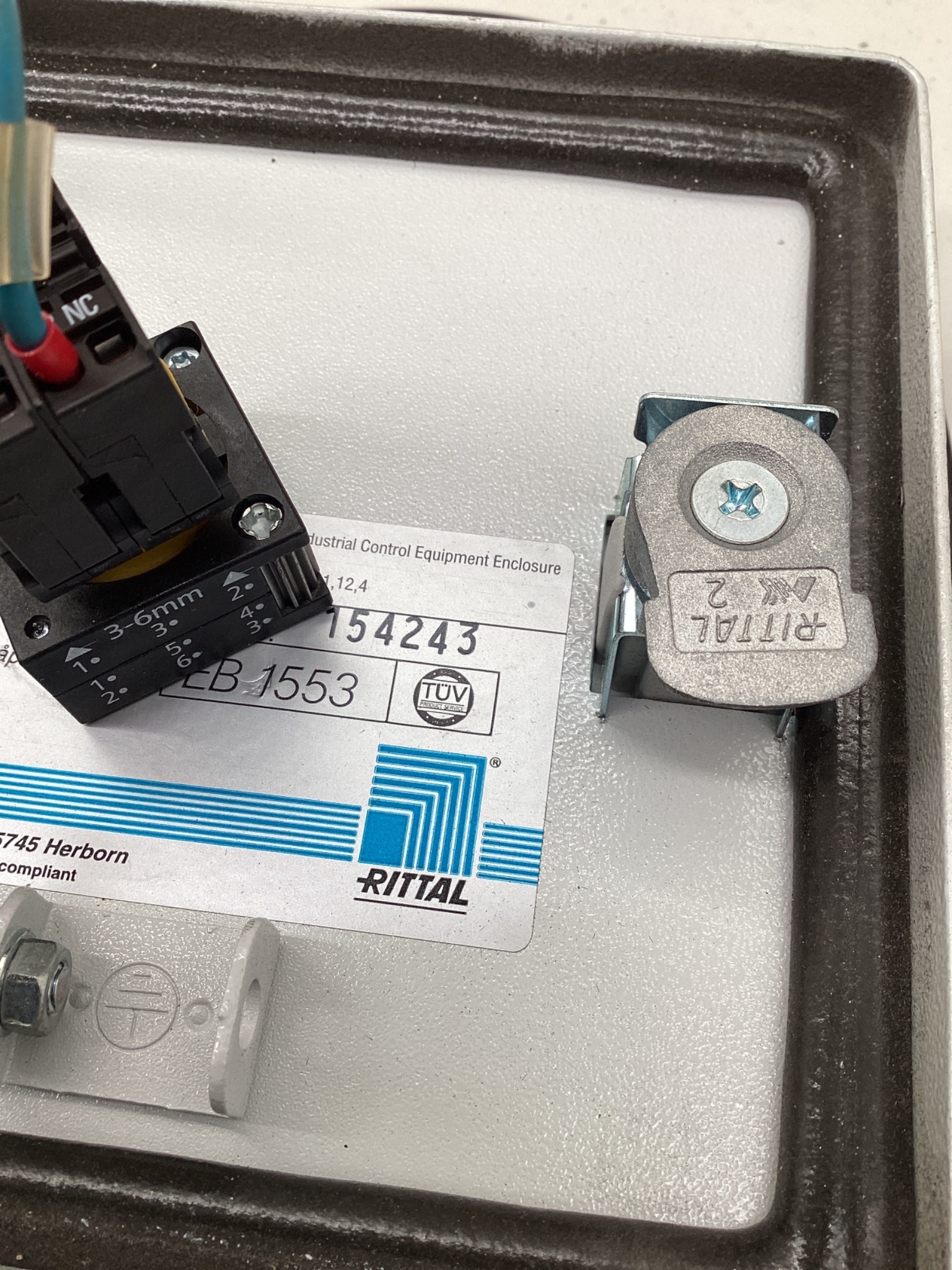 RITTAL EB 1553 Enclosure With Emergency Stop USED 1