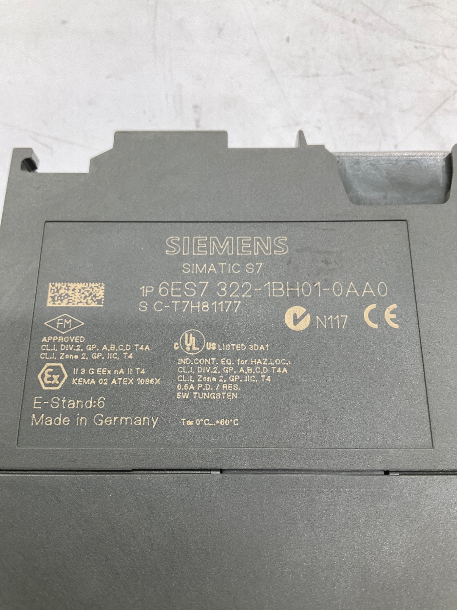 SIEMENS 6ES7322-1BH01-0AA0 SIMATIC S7-300 SM322 16DO 24VDC 0.5A Output Module USED 3
