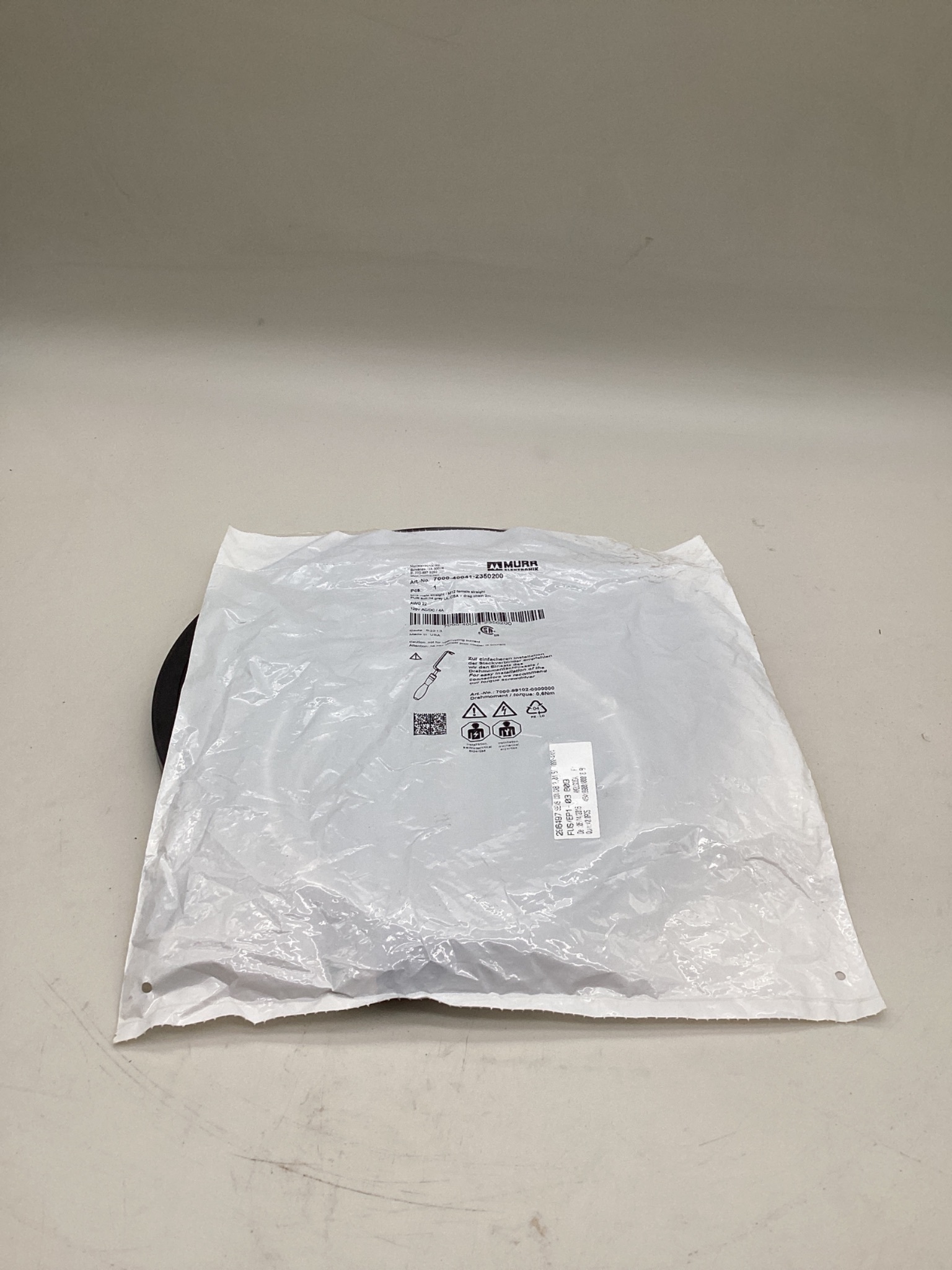 MURR ELEKTRONIK 7000-40041-2350200 M12 Sensor Actuator Cordset 2M NEW 0