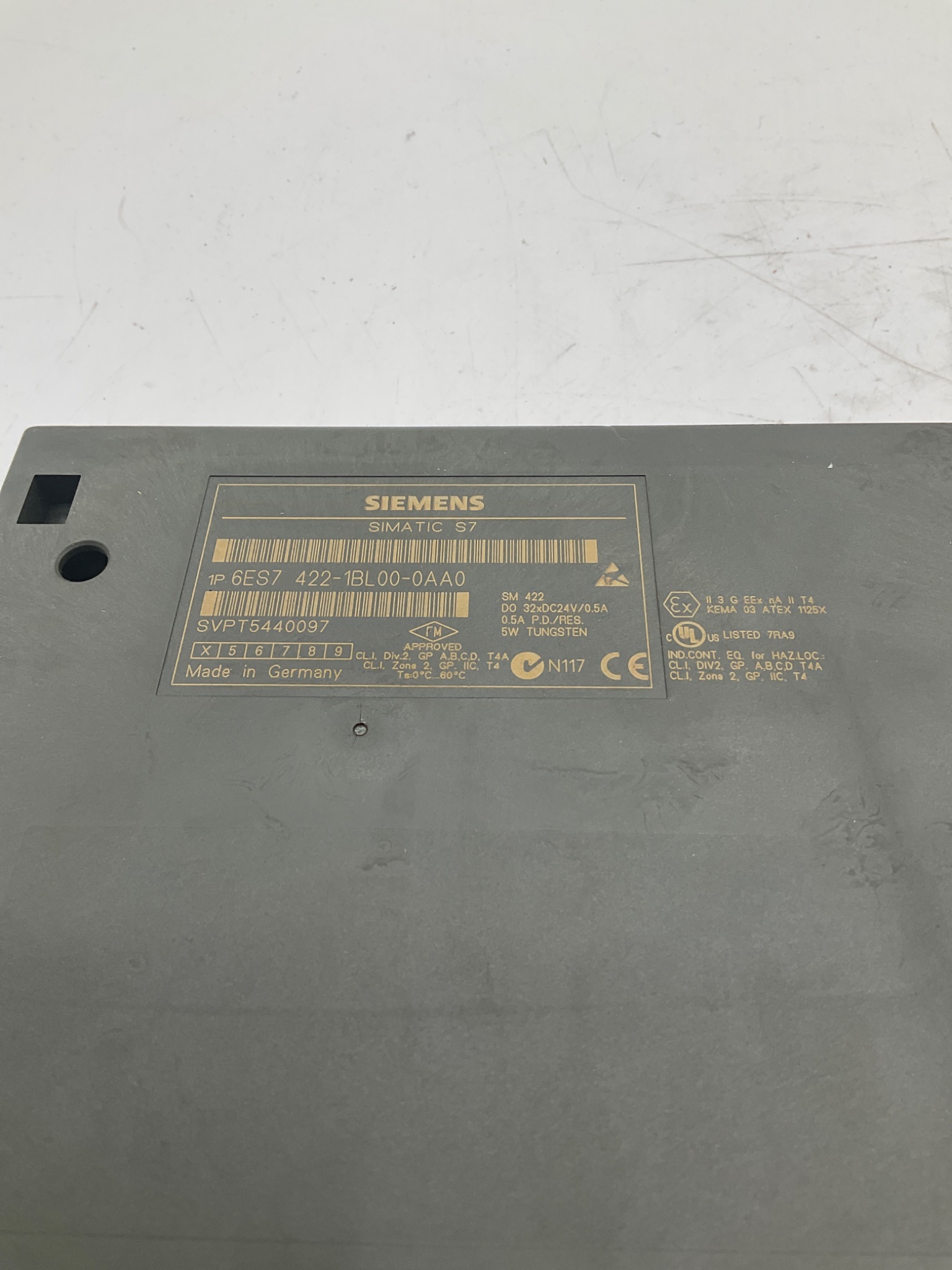 SIEMENS 6ES7422-1BL00-0AA0 SIMATIC S7-400 SM 422 32DO 24VDC Output Module USED 1