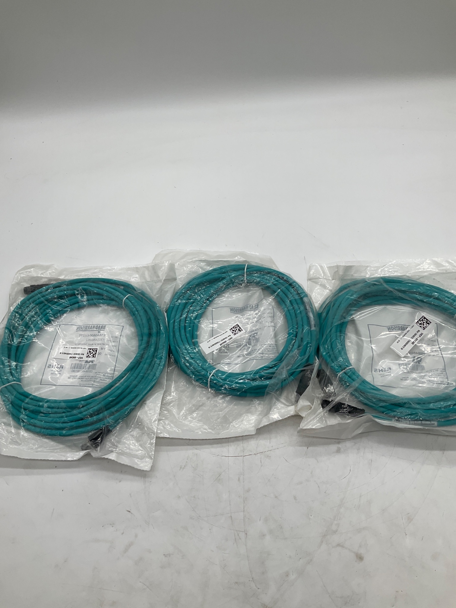 BRAD HARRISON E16A06004M070 M12 To RJ45 D-Coded Ethernet Cordset 7M (Lot Of 3) NEW 1