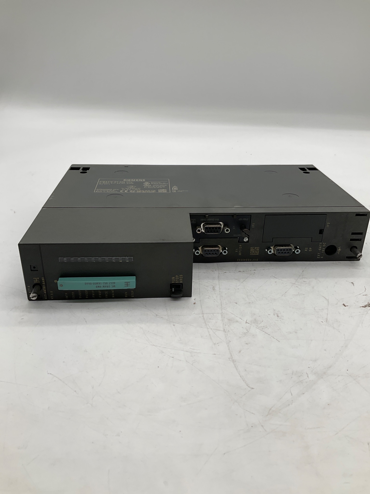 SIEMENS 6ES7417-4XT07-0AB0 SIMATIC S7-400 CPU 417-4 PLC Processor USED 1