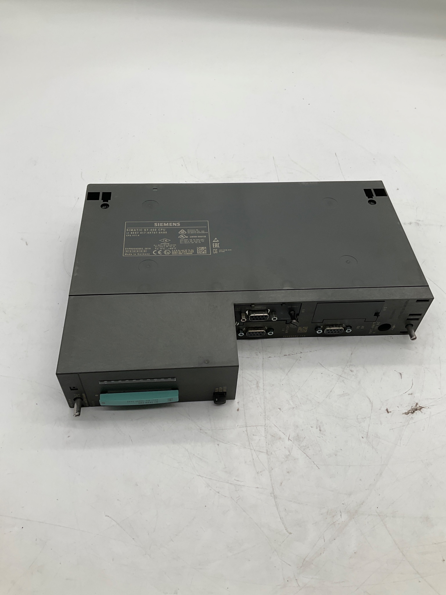 SIEMENS 6ES7417-4XT07-0AB0 SIMATIC S7-400 CPU 417-4 PLC Processor USED 2