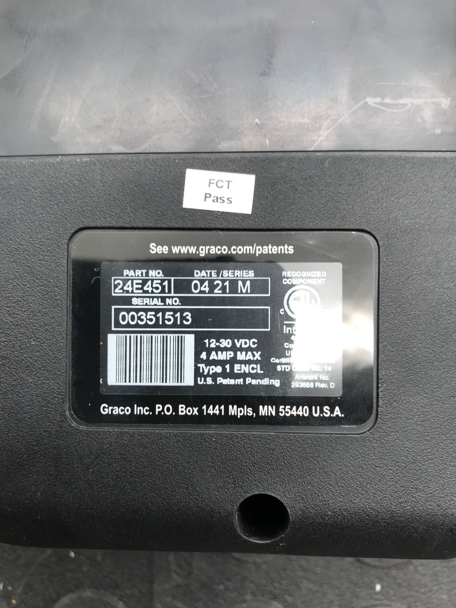 GRACO 24E451 Programmable Operator Control 12‑30VDC NEW 3