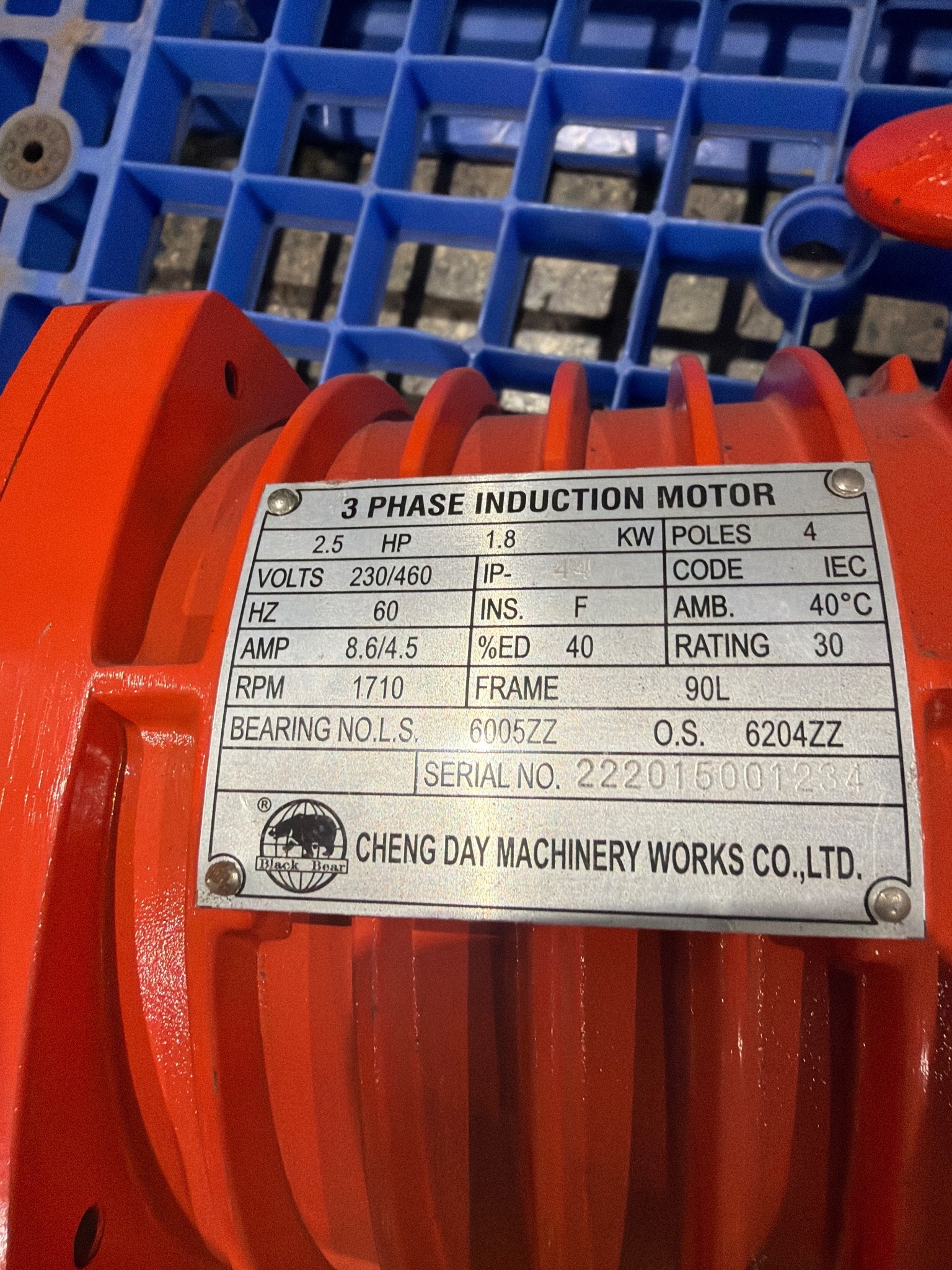 BLACK BEAR YSH-100 1-Ton Electric Chain Hoist USED 5