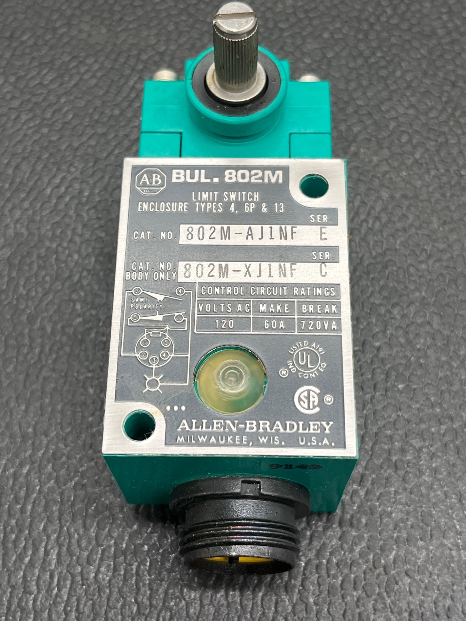 ALLEN BRADLEY 802M‑AJ1NF Limit Switch NEW 5