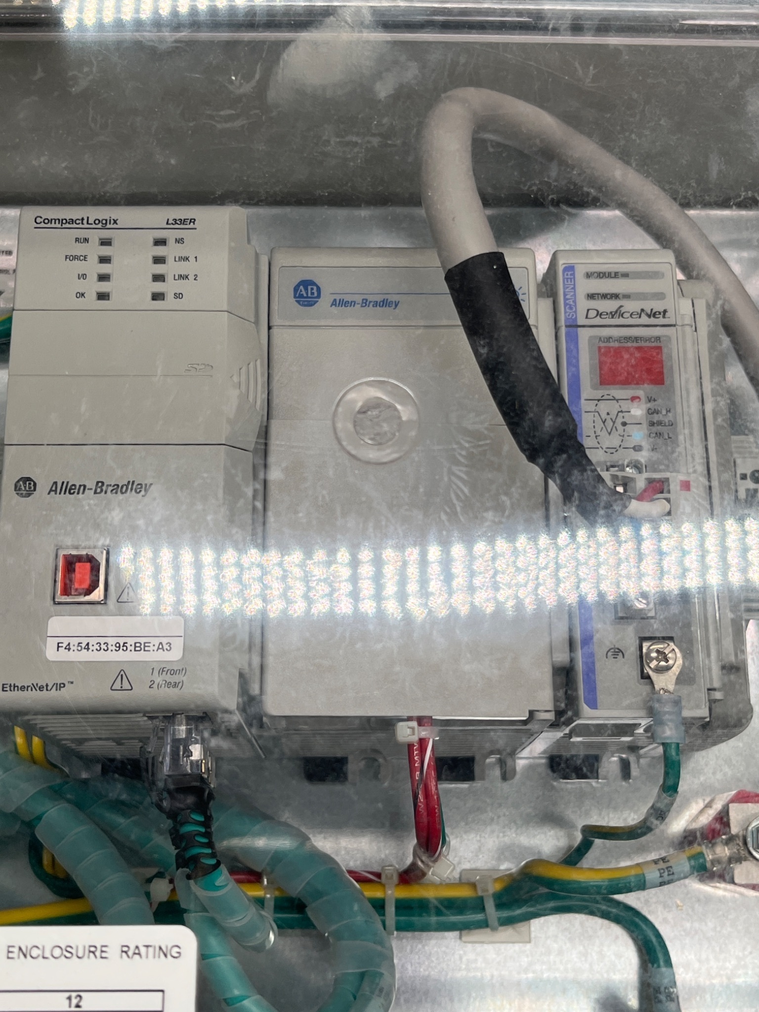 ALLEN‑BRADLEY 1000‑L33ER‑SDN Series A Industrial Control Panel USED 4