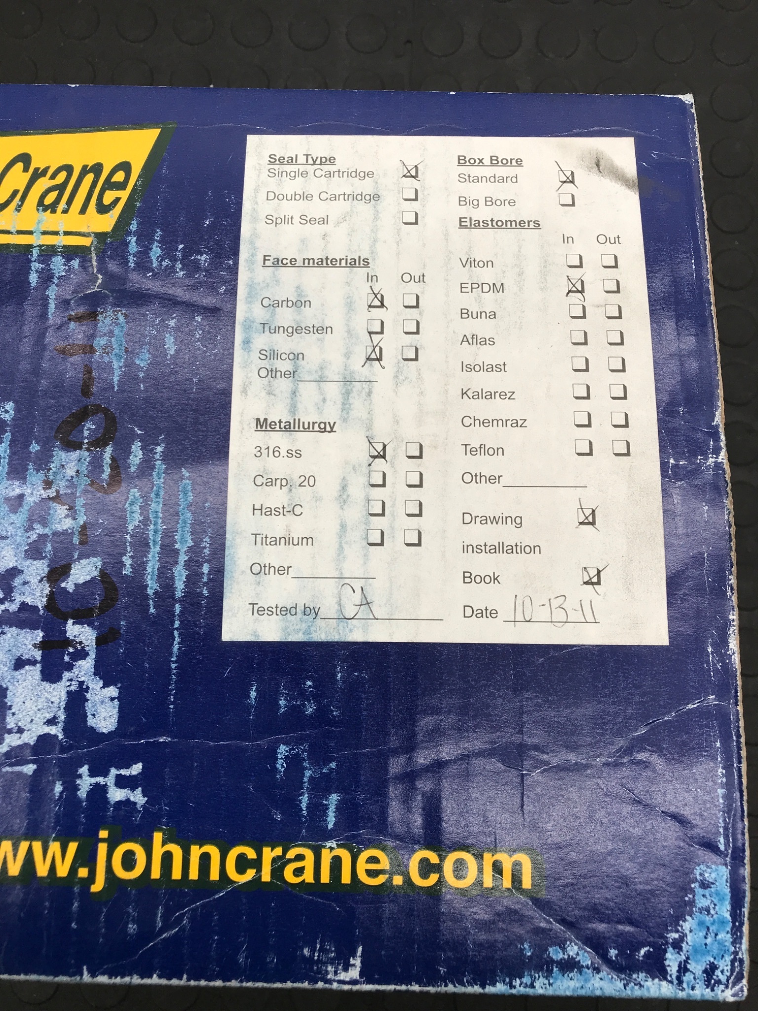 John Crane M183914 Seal Assembly Cartridge Type NEW 2