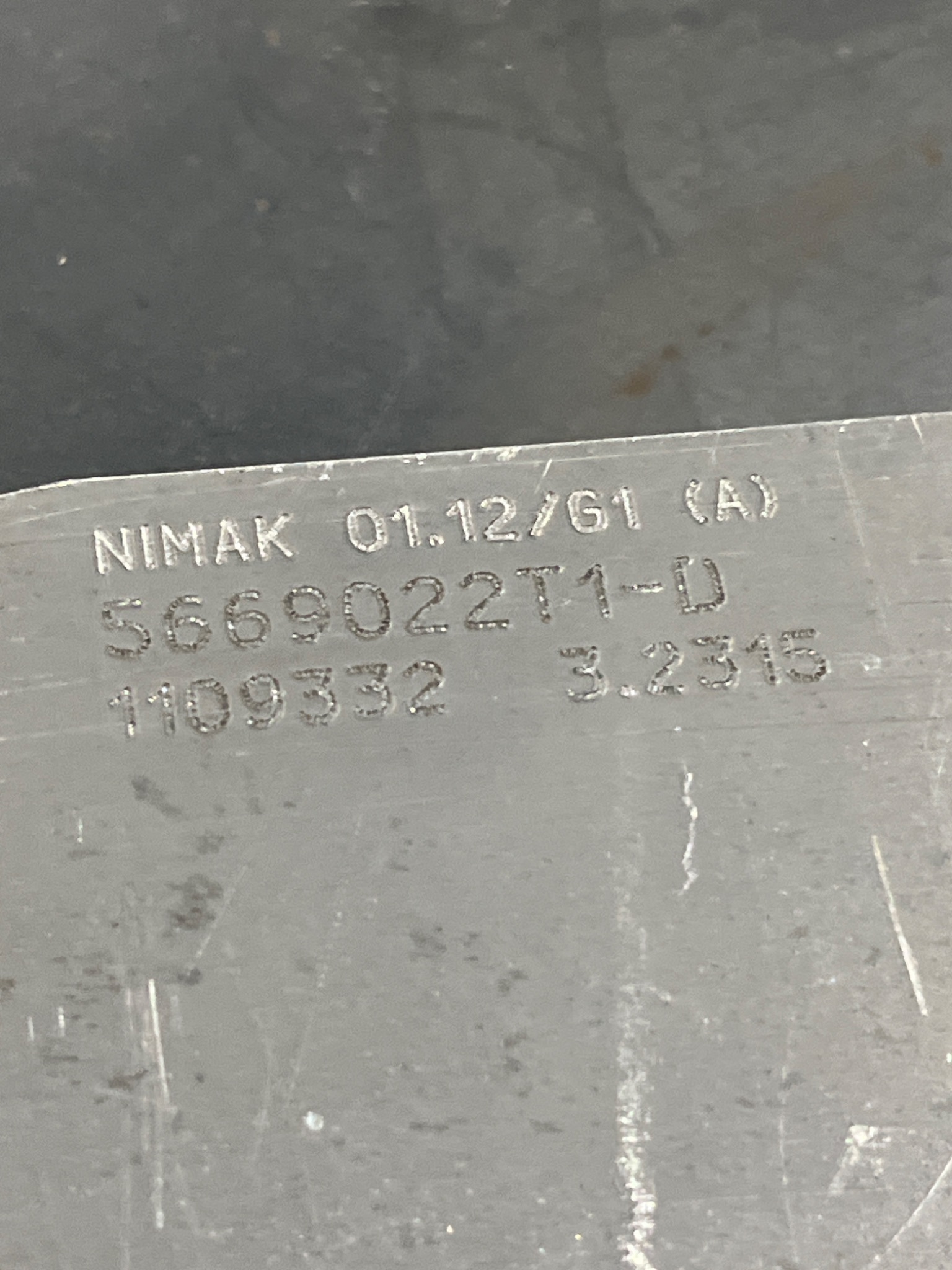 NIMAK 5669022T1‑D Resistance Weld Gun Arm Assembly USED 5