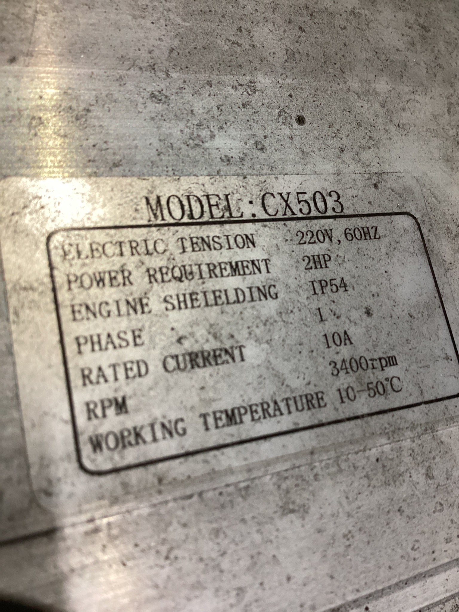 CRAFTEX CX503 Metal Belt Sander USED 6