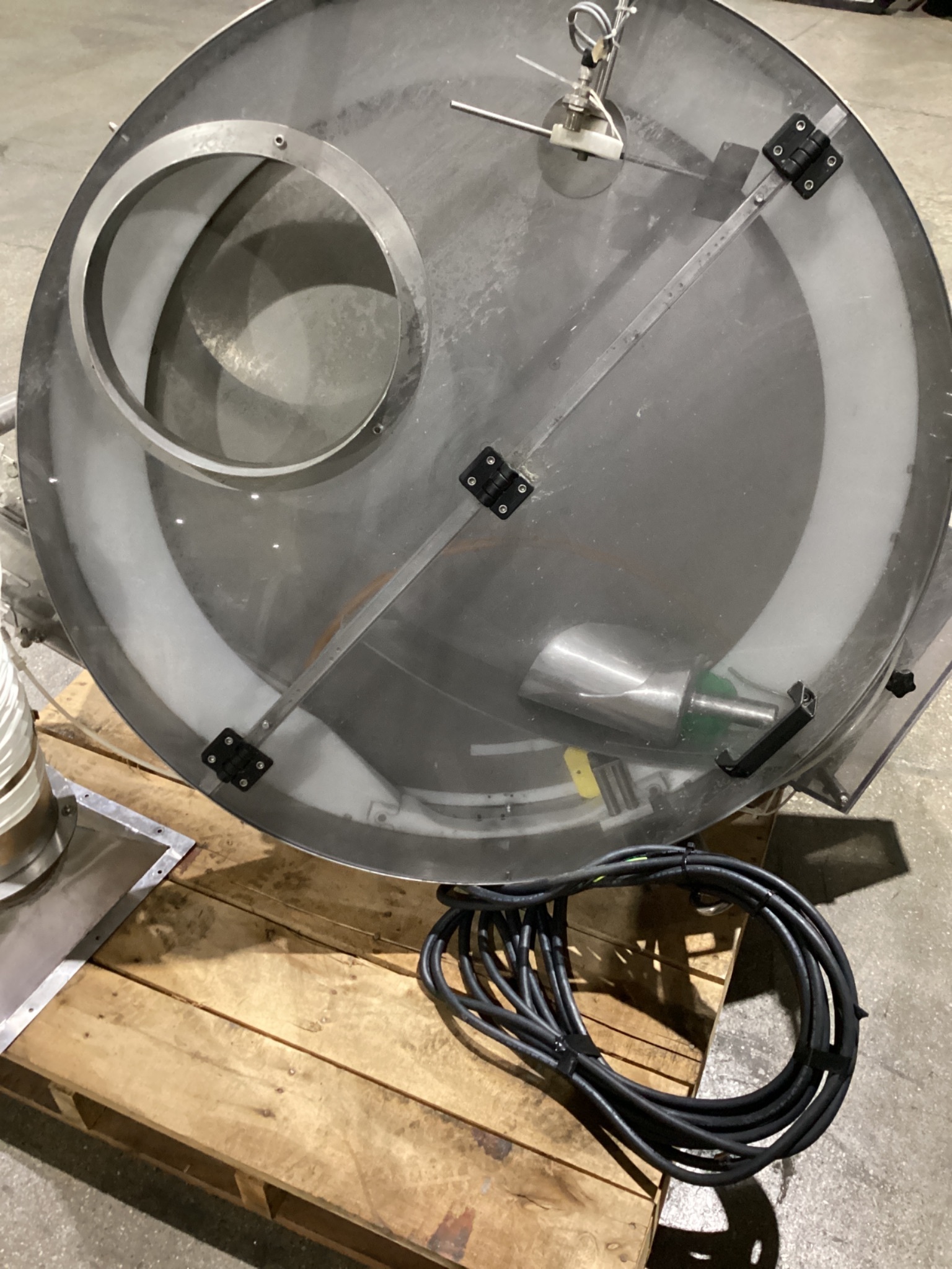 AROL Stainless Steel Cap Hopper Elevator With Chute & Gravity Feed Track USED 2