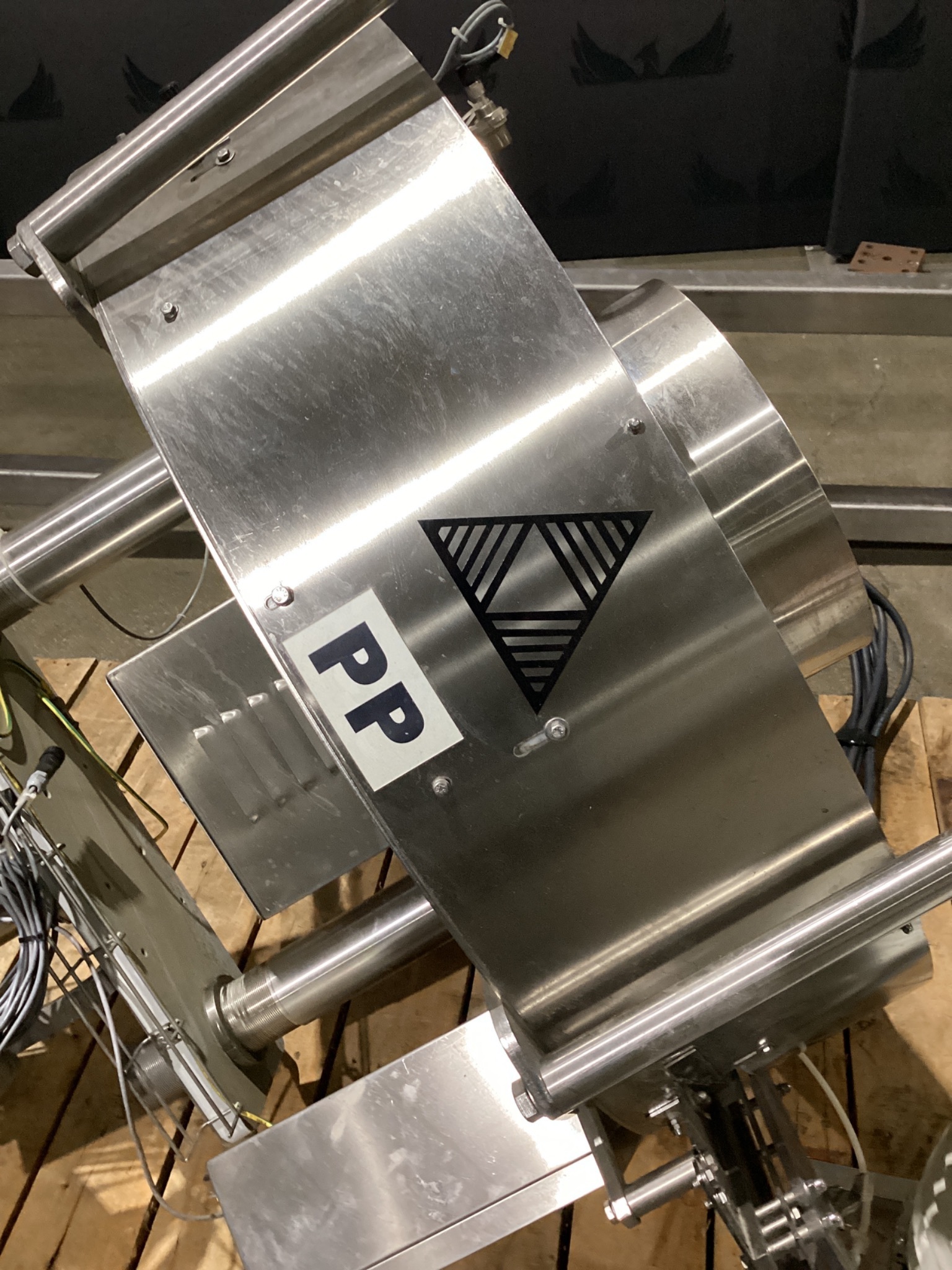 AROL Stainless Steel Cap Hopper Elevator With Chute & Gravity Feed Track USED 7