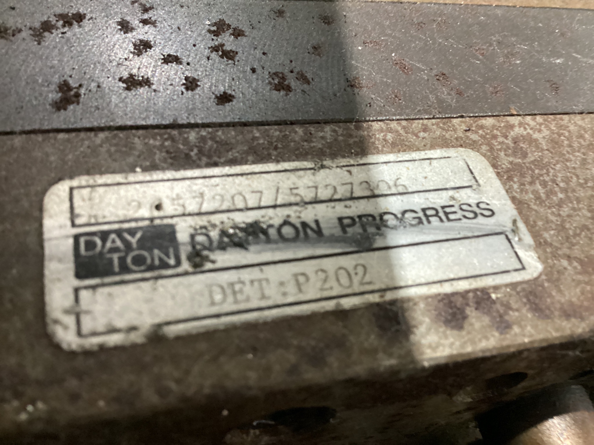 DAYTON PROGRESS P202 Production Tooling Workstation With TOX Press Drive USED 5