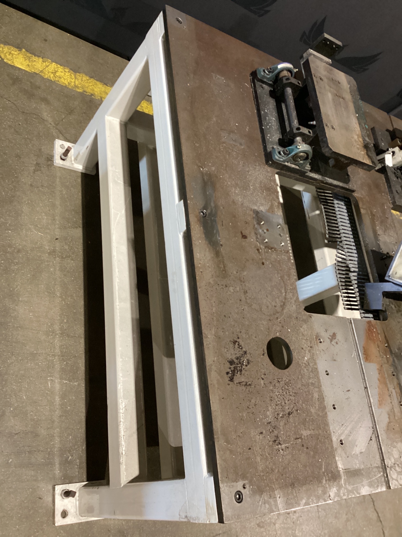 Pneumatic Dual-Station Flip Fixture / Machine Base Table USED 1