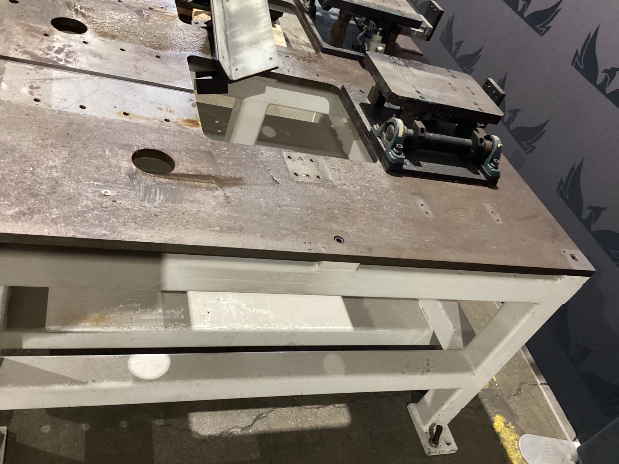 Pneumatic Dual-Station Flip Fixture / Machine Base Table USED 4