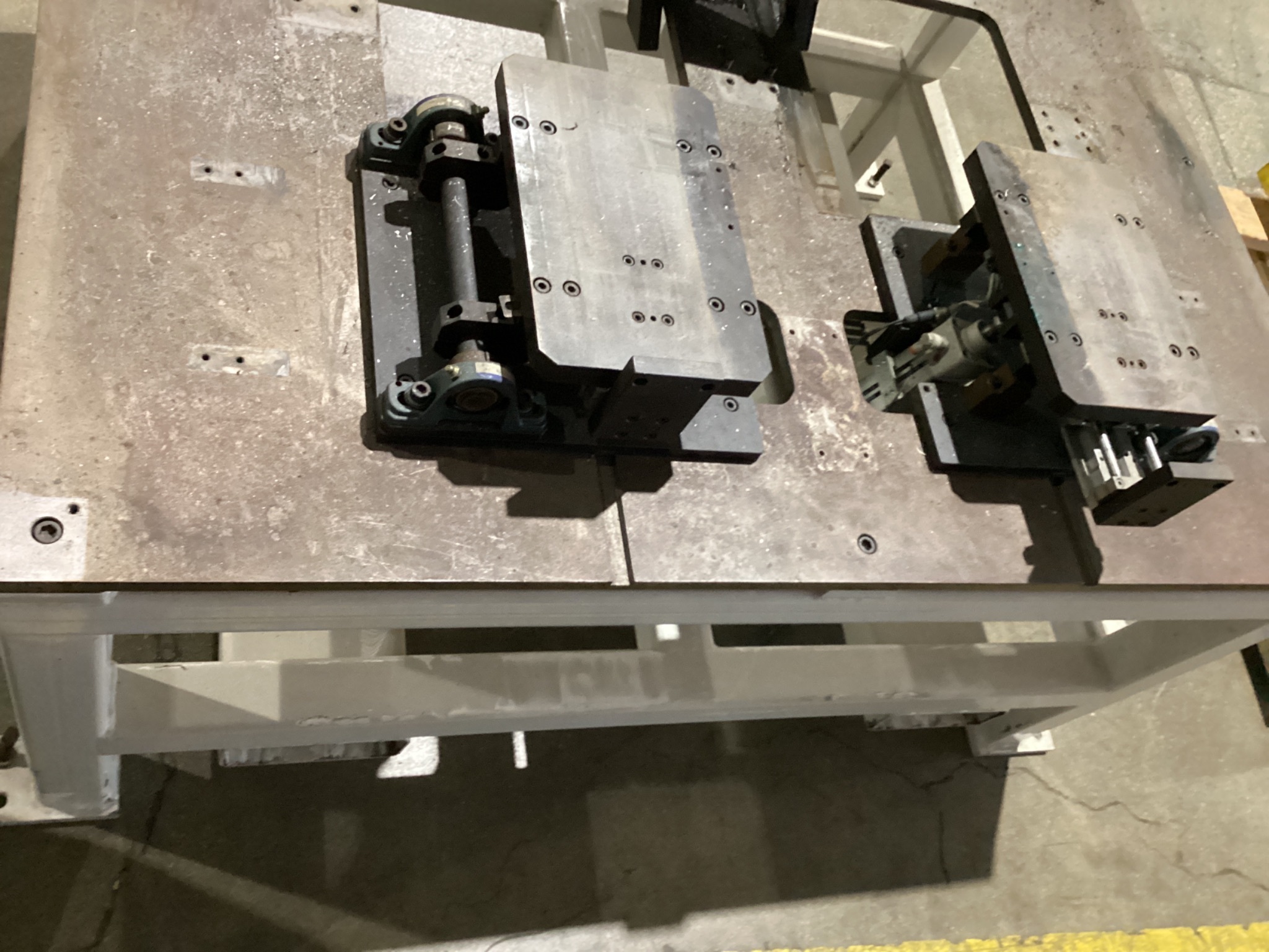 Pneumatic Dual-Station Flip Fixture / Machine Base Table USED 5
