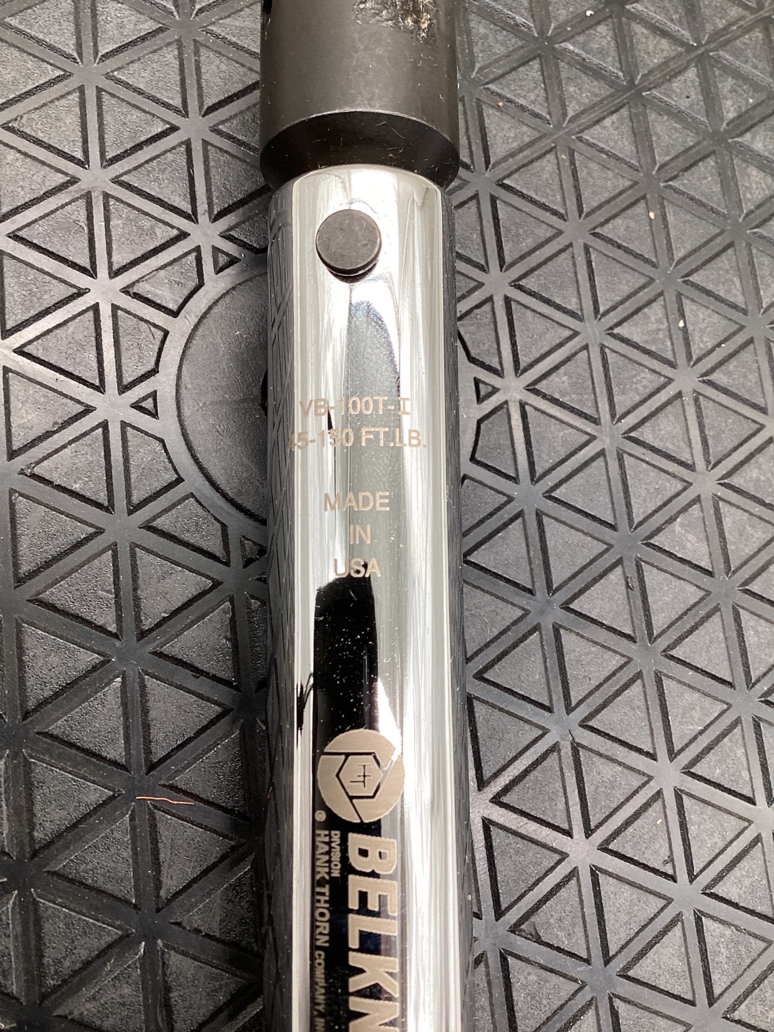 BELKNAP VB-100T-I Interchangeable Drive Preset Torque Wrench 45-130 ft-lb NEW 2