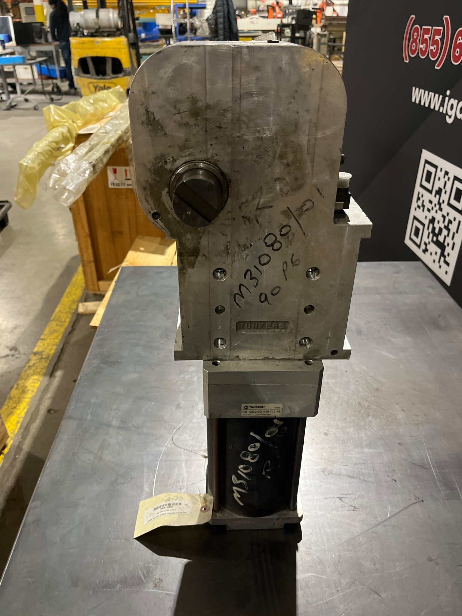 Tünkers KS 125.2 SD A10 T12 45 Clamp Swivel Device USED 1