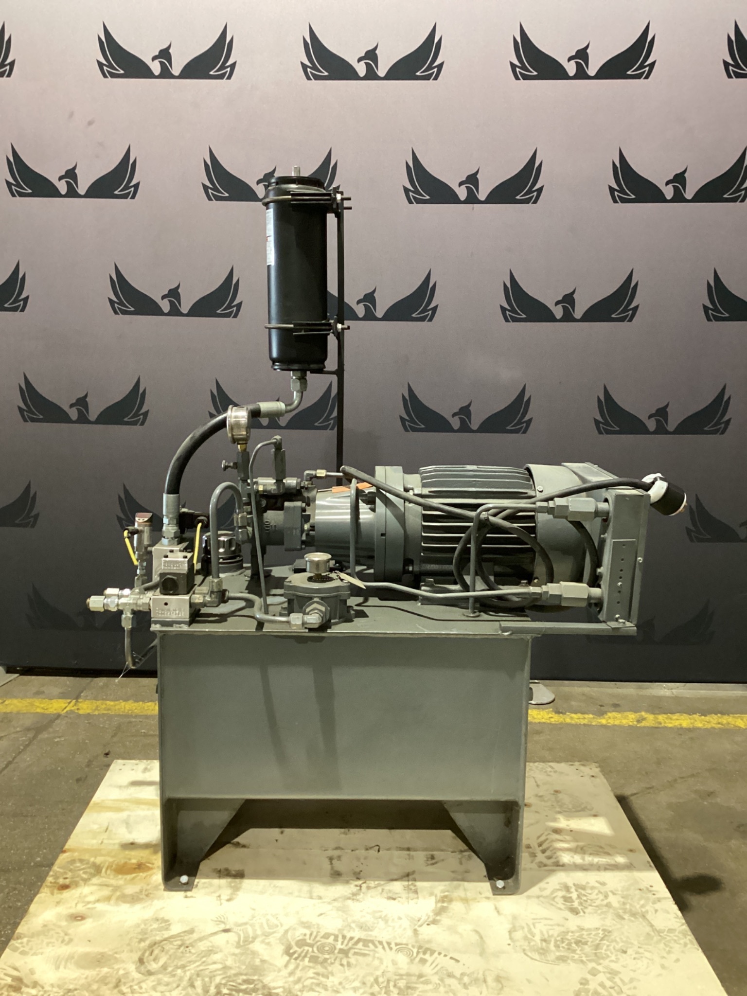 Hydraulic Power Unit With Nachi Piston Pump, BM-102-S Oil Cooler & Parker Accumulator USED 0