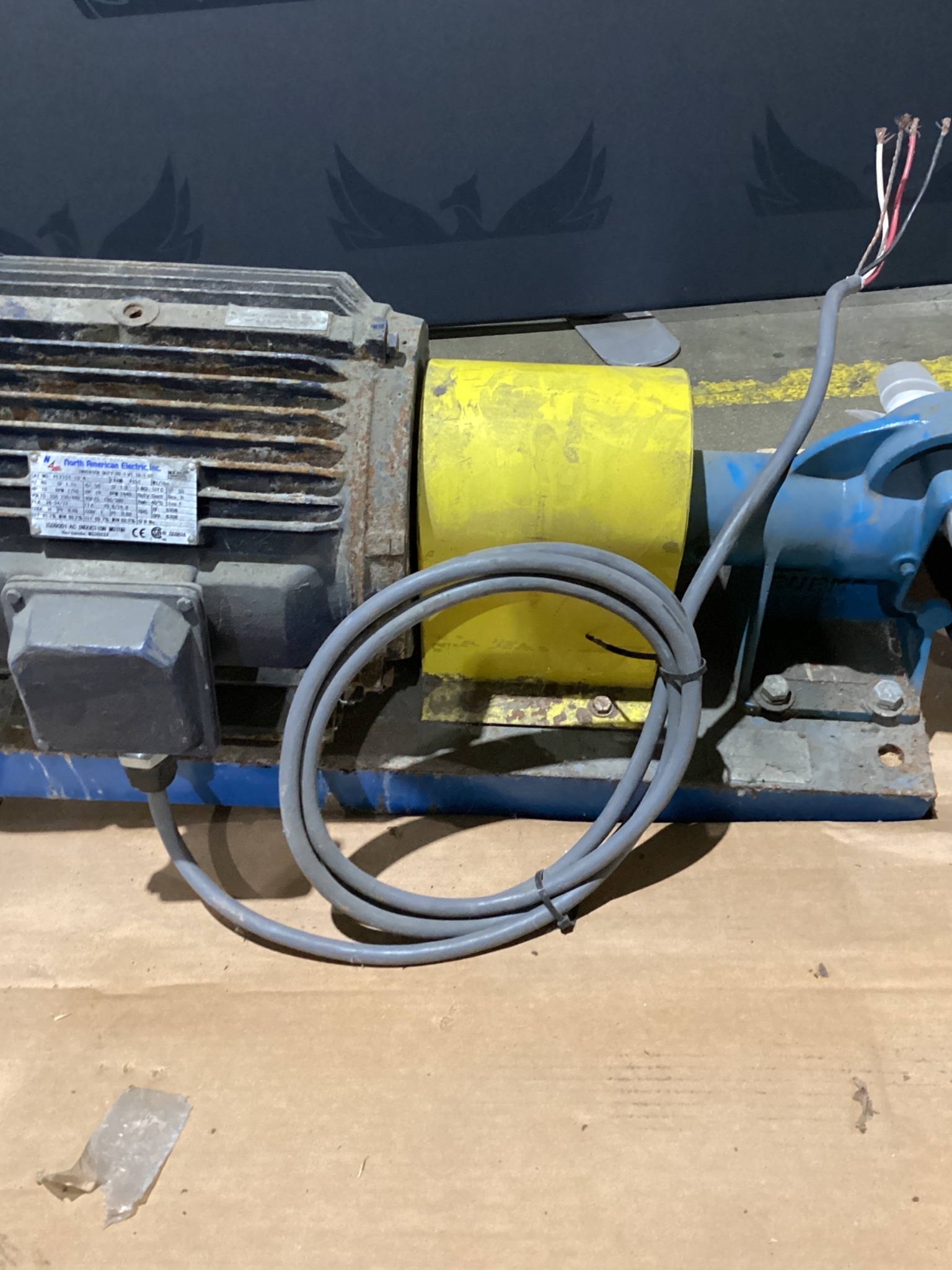 NORTH AMERICAN PE215T-10-4 10 HP AC Motor With Pump USED 3
