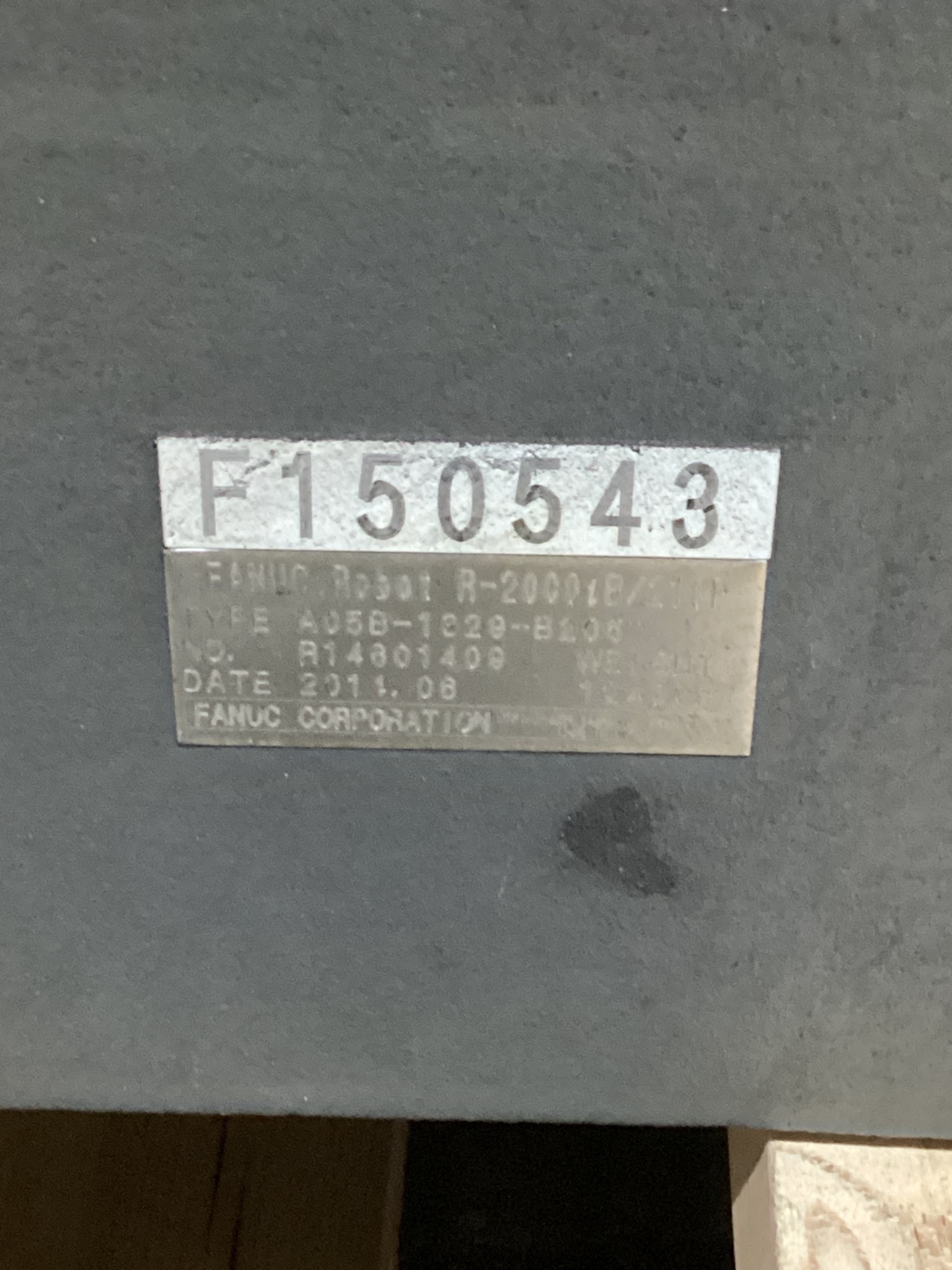 FANUC R-2000iB/210F w/ R-30iB Controls USED - Missing Teach Pendant 4