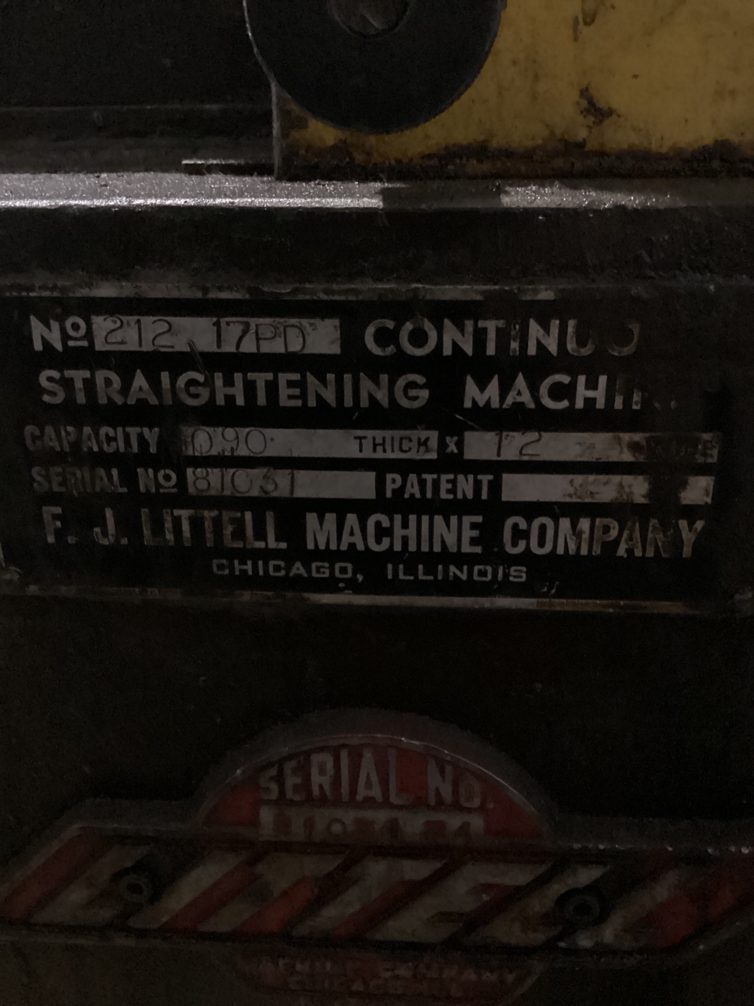 LITTELL 212-17PD Continuous Straightening Machine USED 4