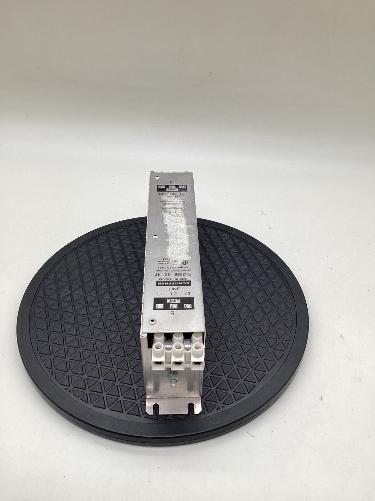 SCHAFFNER FN3258-30-47 EMI/RFI Power Line Filter 30A USED 3