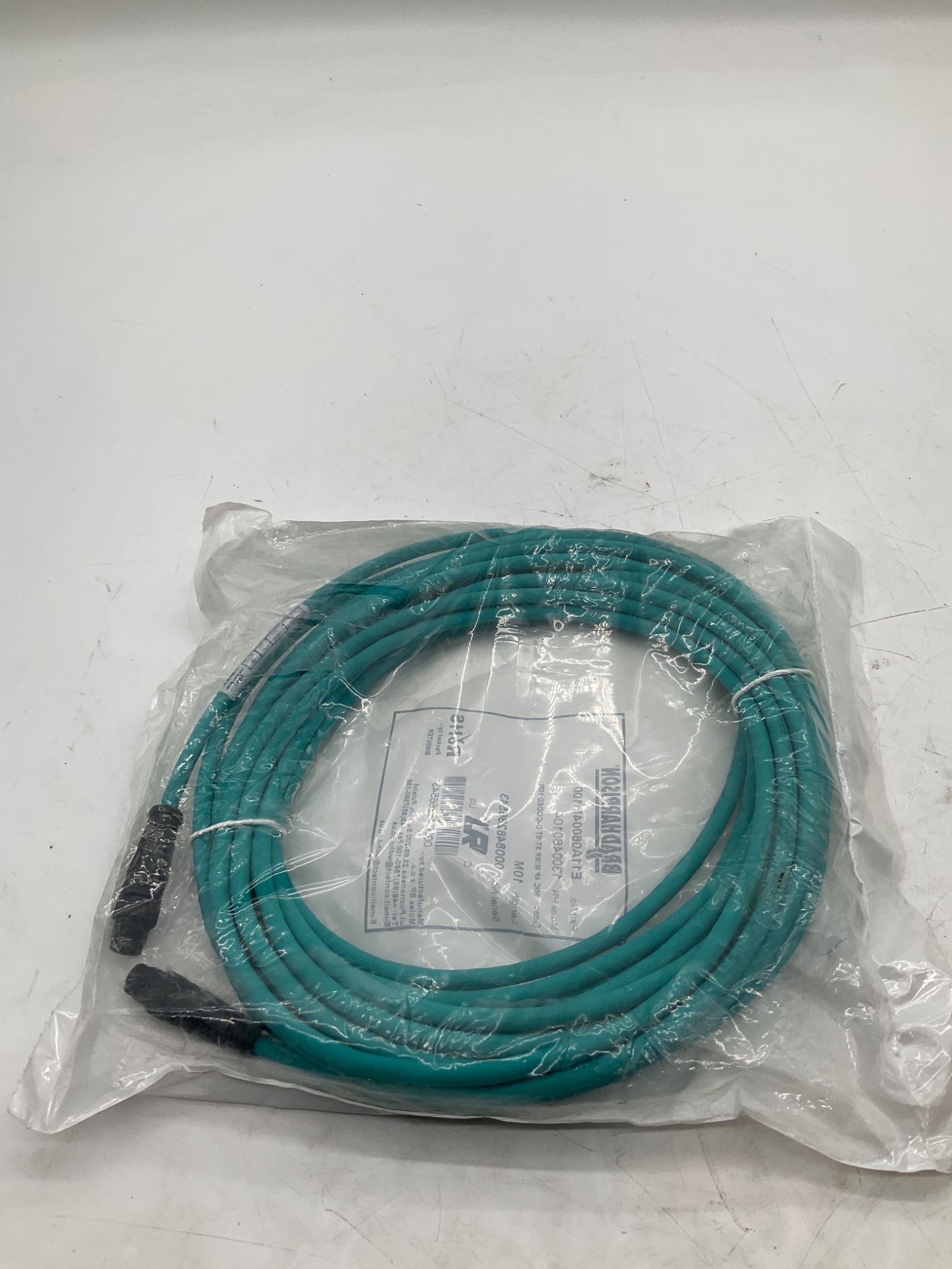 MOLEX / BRAD HARRISON 1300480104 M12 D-Coded Ethernet Cordset 10M NEW 2