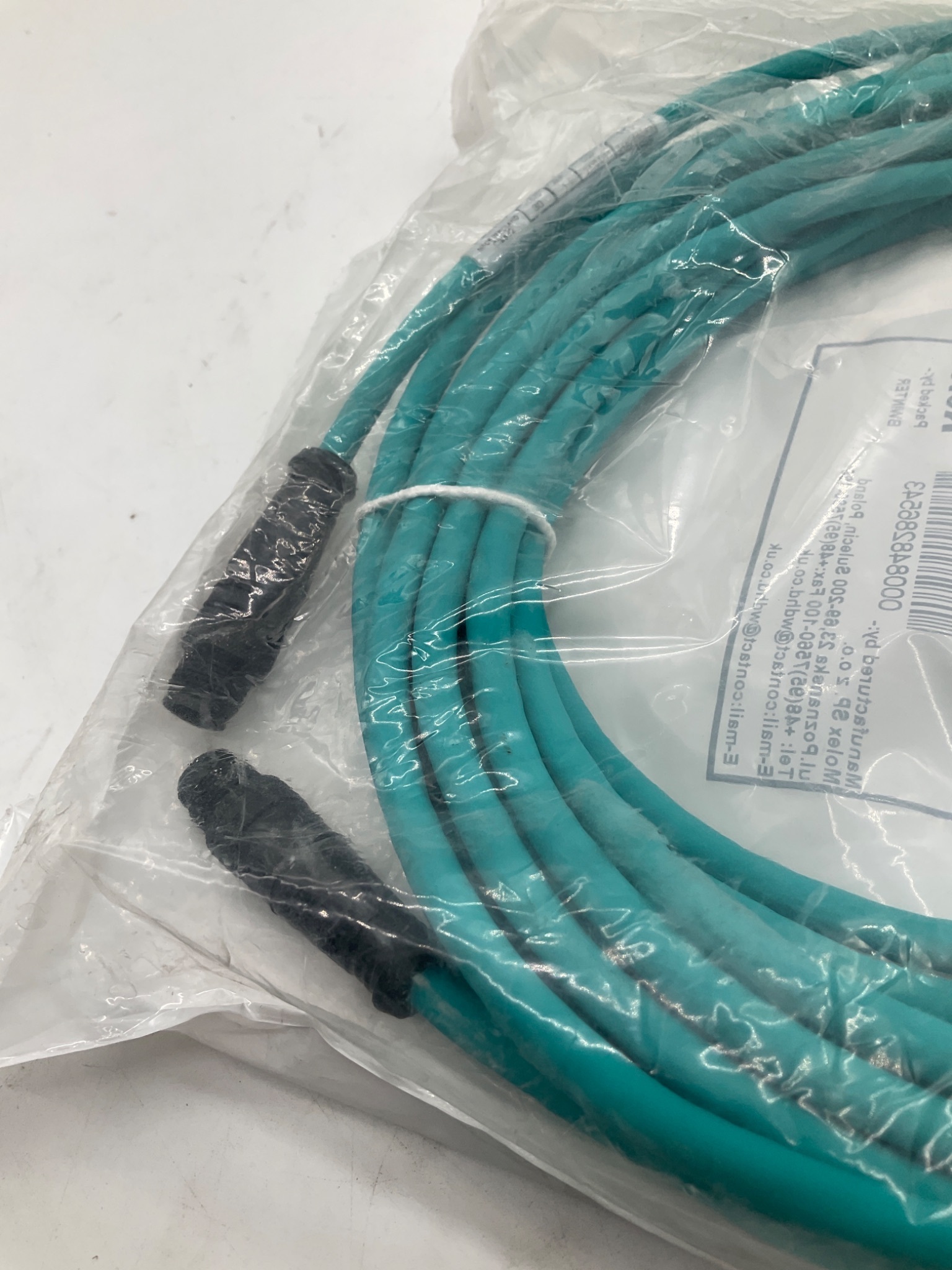 MOLEX / BRAD HARRISON 1300480104 M12 D-Coded Ethernet Cordset 10M NEW 3