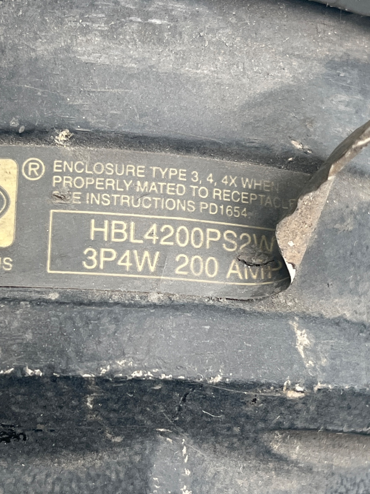 HUBBELL HBL4200RS2W Pin & Sleeve Connector USED 5