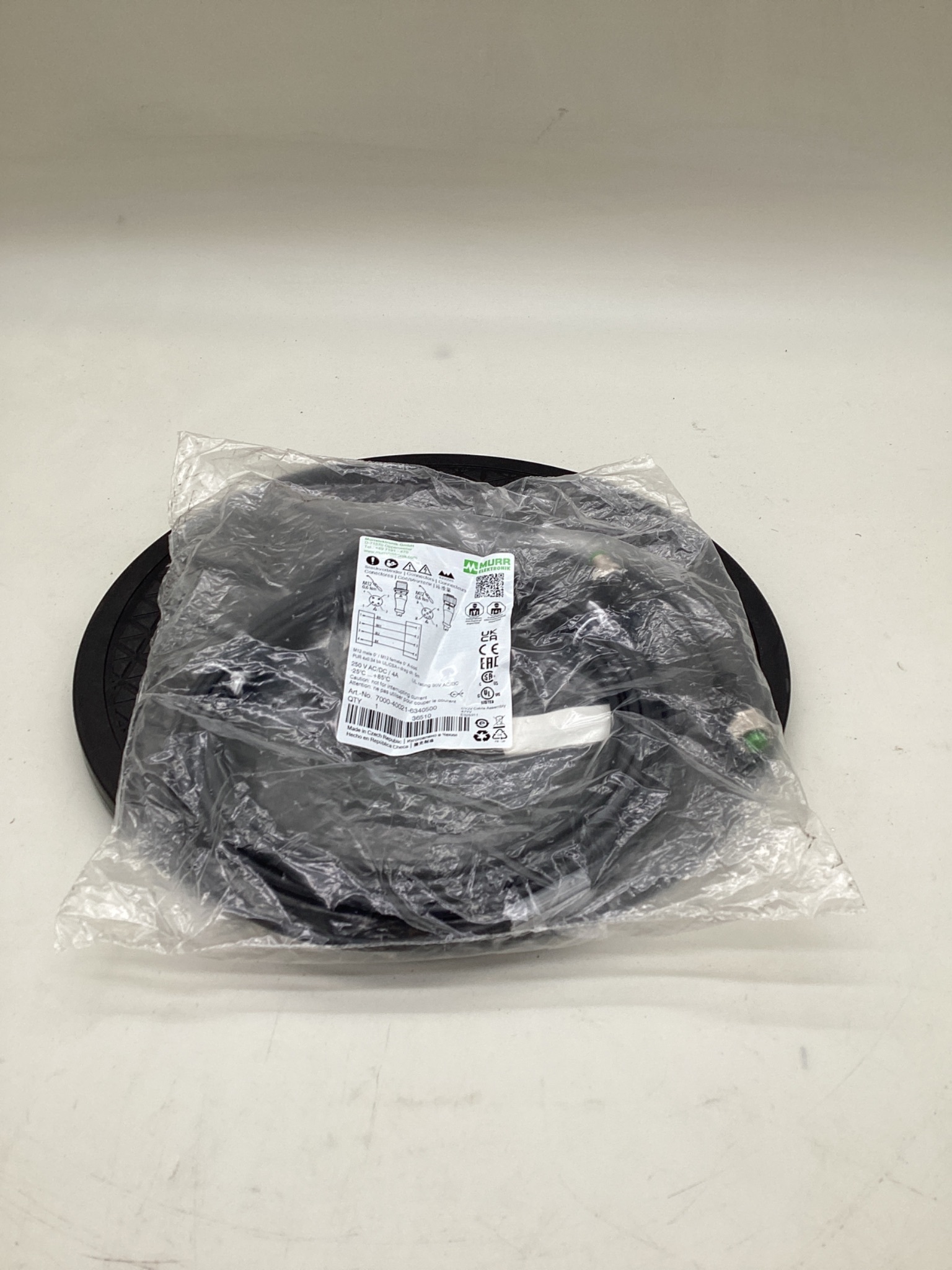 MURR ELEKTRONIK 7000-40021-6340500 M12 Sensor Actuator Cordset 5M NEW 0