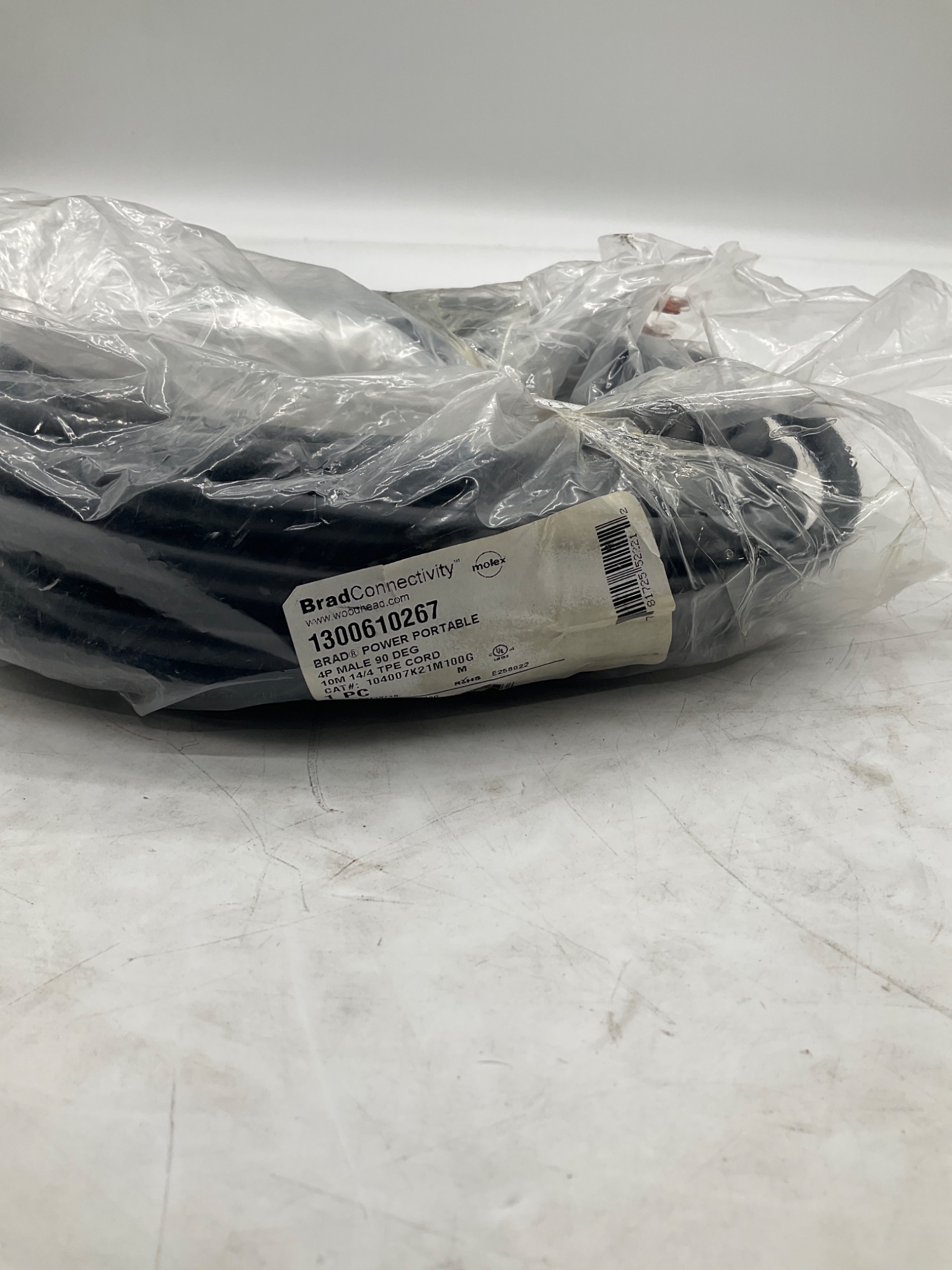 MOLEX / BRAD CONNECTIVITY 1300610267 Brad Power Port Cable 10M NEW 0