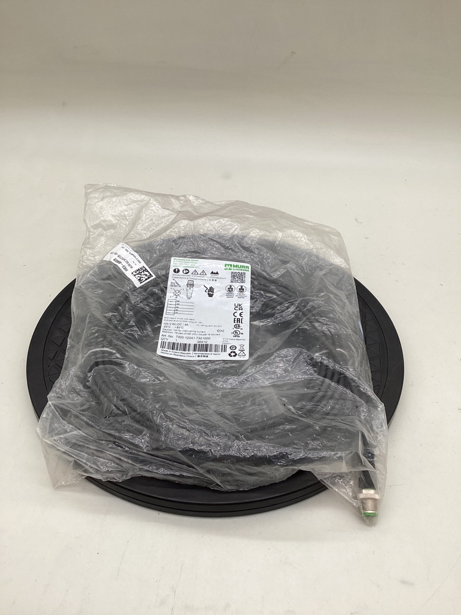 MURR ELEKTRONIK 7000-12041-7321000 M12 A-Coded Cable 10M NEW 0