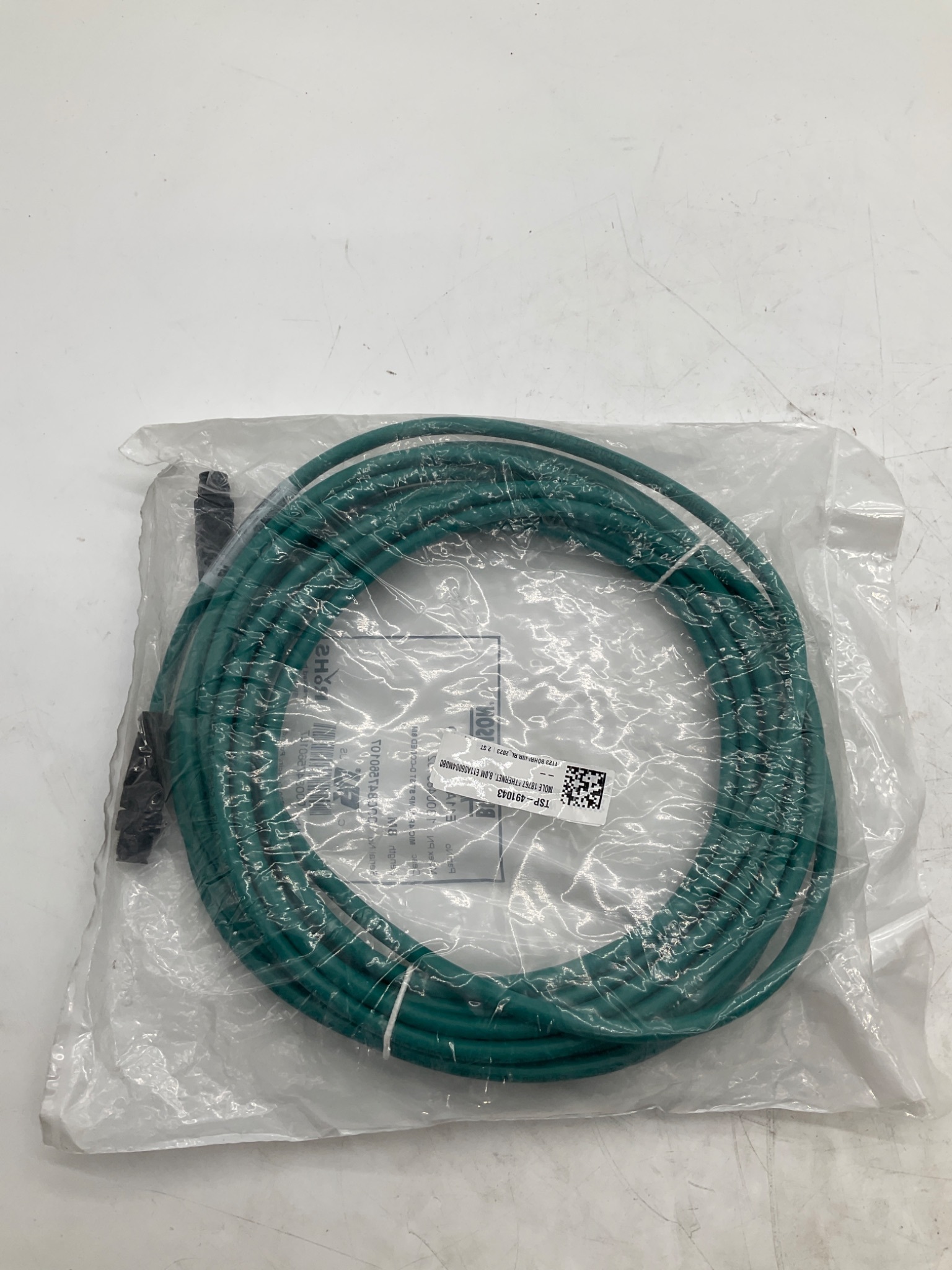 MOLEX / BRAD HARRISON 1300480102 M12 D-Coded Ethernet Cordset 8M NEW 2