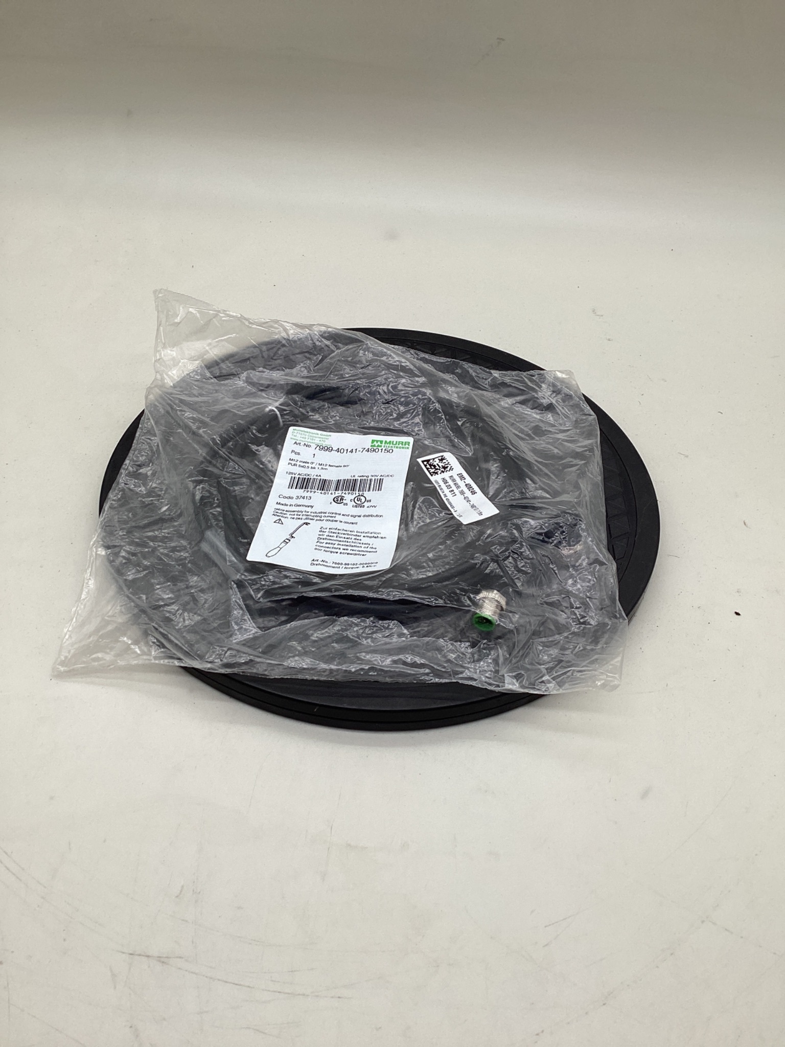 MURR ELEKTRONIK 7999-40141-7490150 M12 Sensor Actuator Cordset 1.5M NEW 0