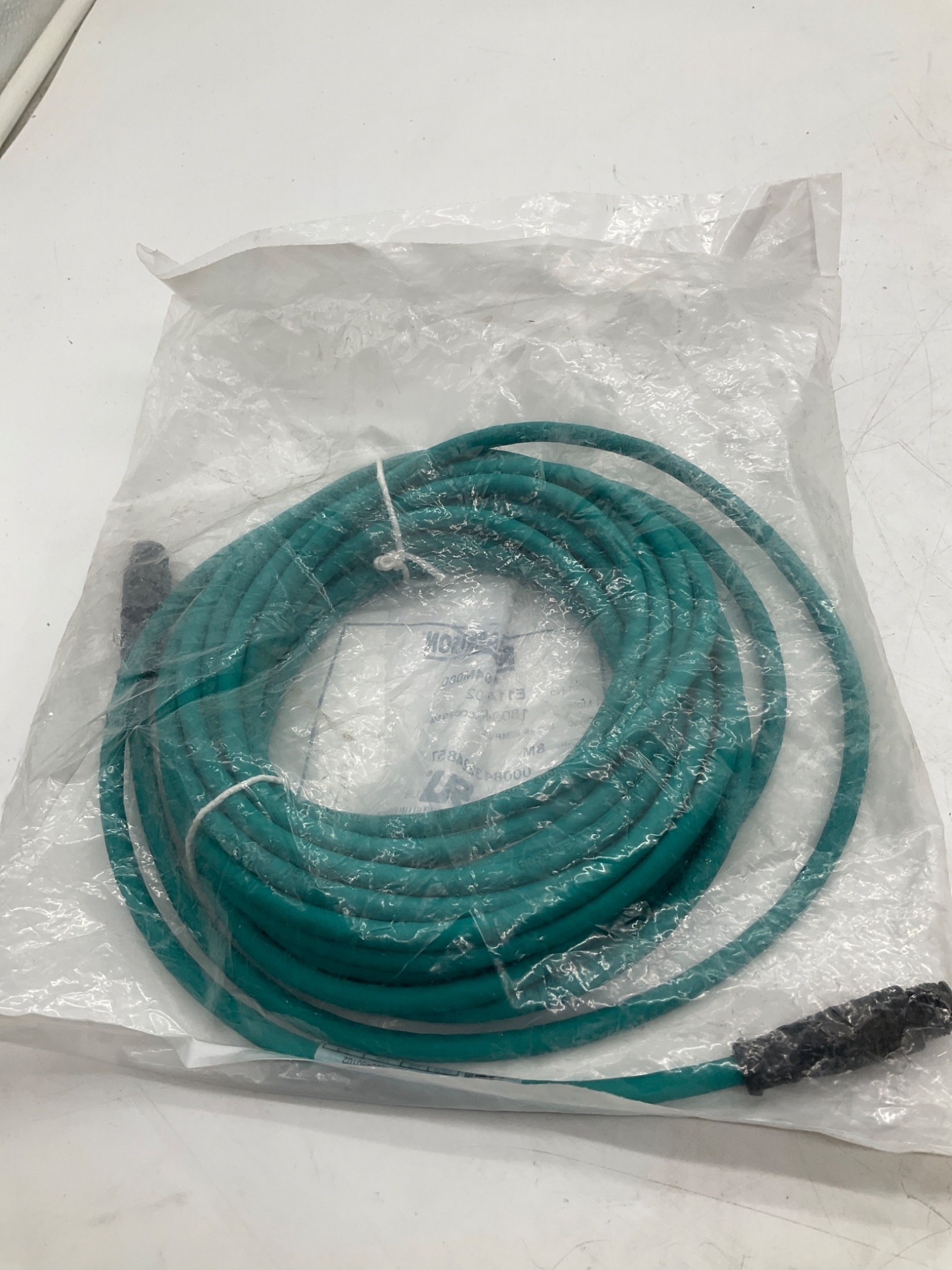 MOLEX / BRAD HARRISON 1300480102 M12 D-Coded Ethernet Cordset 8M NEW 2