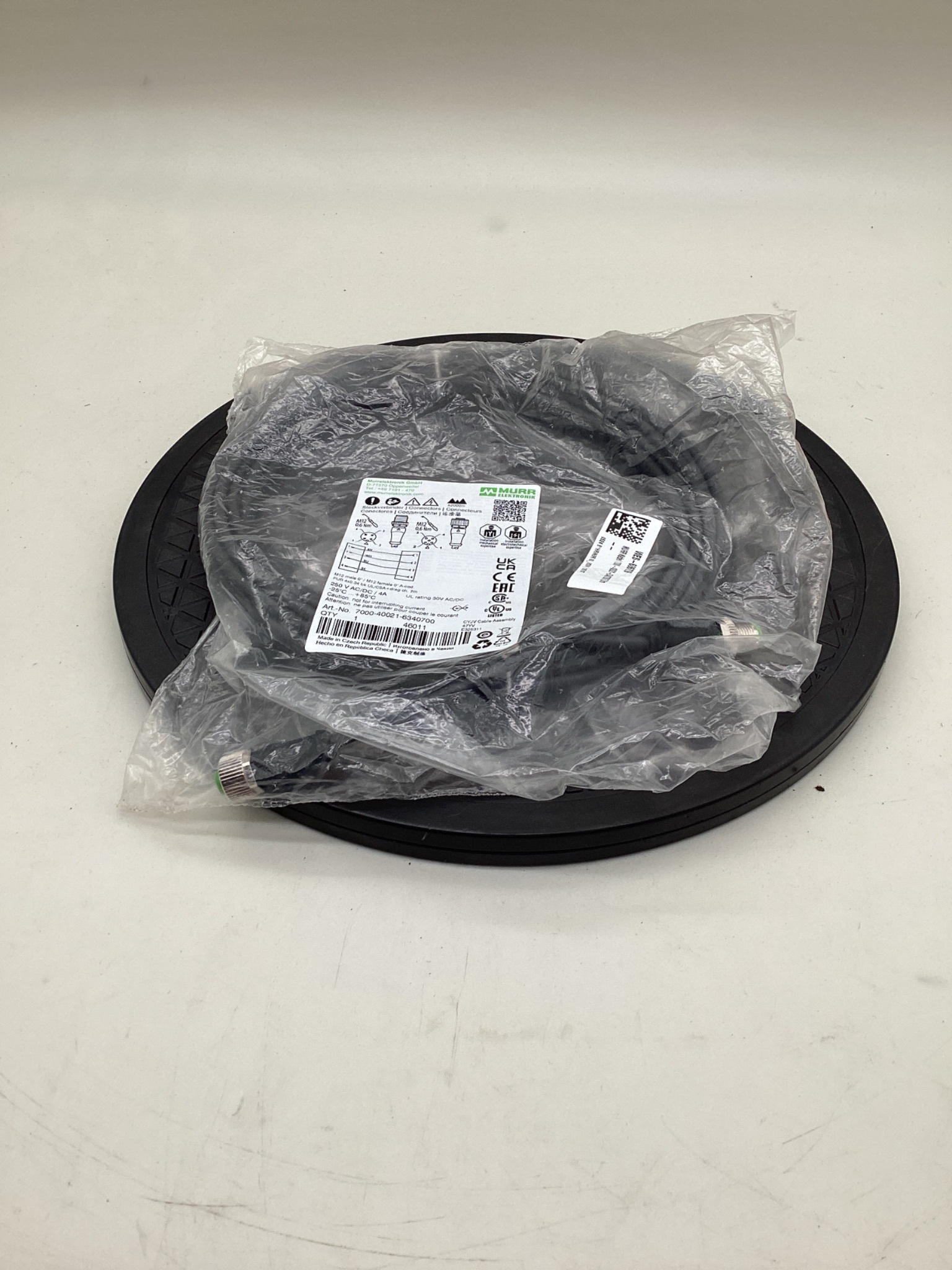 MURR ELEKTRONIK 7000-40021-6340700 M12 Sensor Actuator Cordset 7M NEW 0
