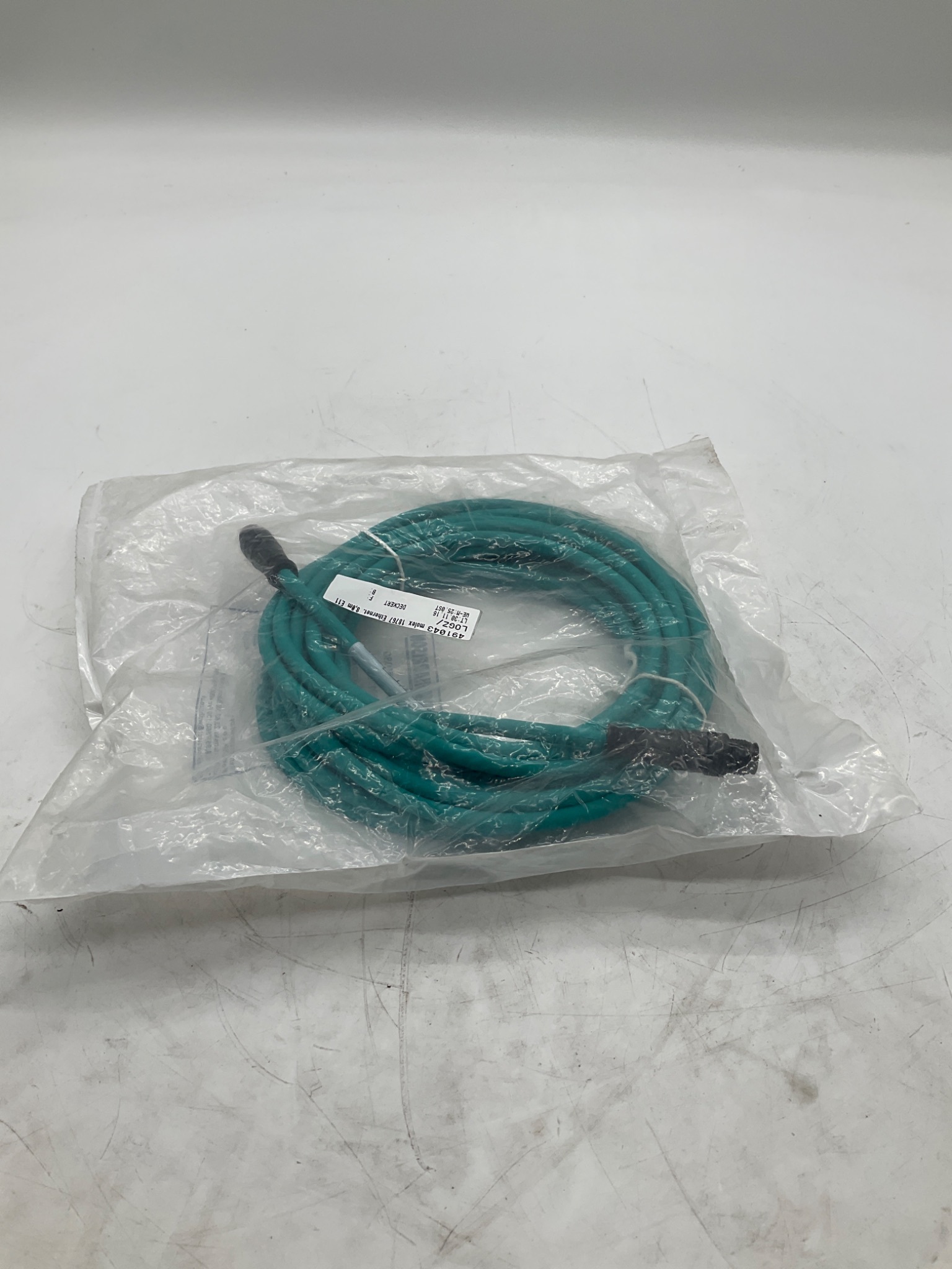 MOLEX / BRAD HARRISON 1300480102 M12 D-Coded Ethernet Cordset 8M NEW 2
