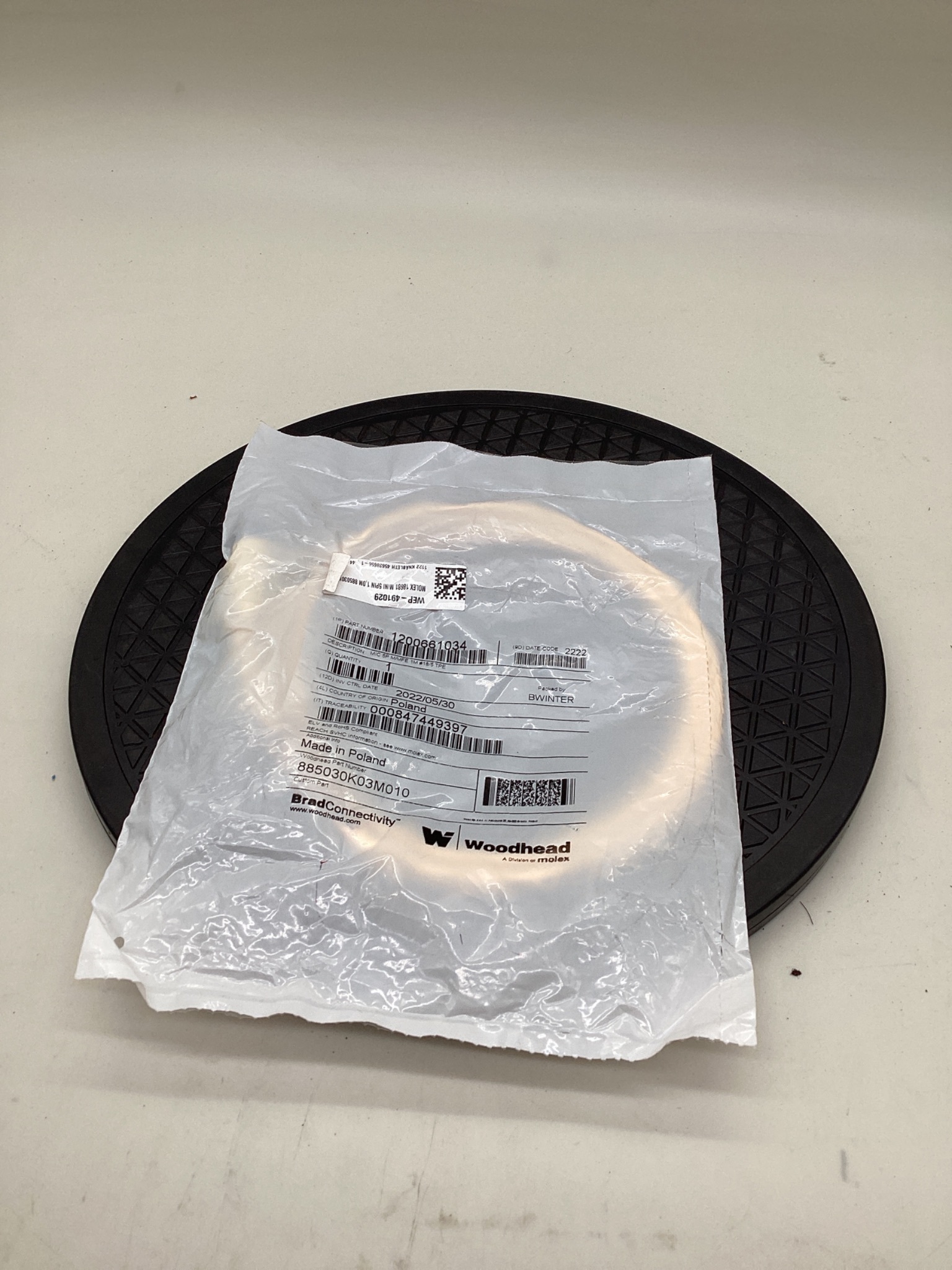 MOLEX / BRAD CONNECTIVITY 1200661034 Micro-Change Extension Cordset 1M NEW 0
