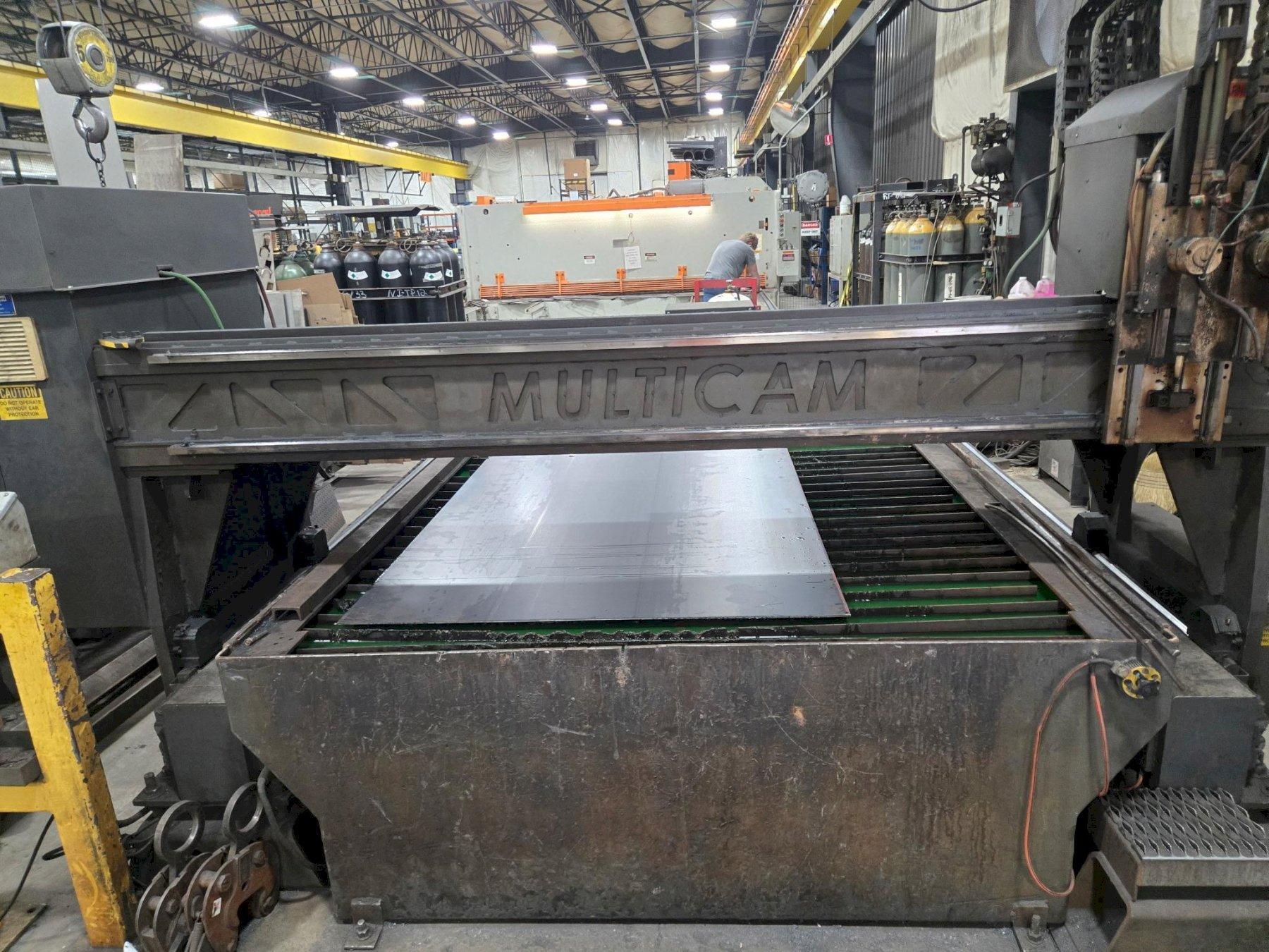 2008 MULTICAM SERIES 6000 MODEL #340-0470 CNC 6' X 13' PLASMA TABLE 1