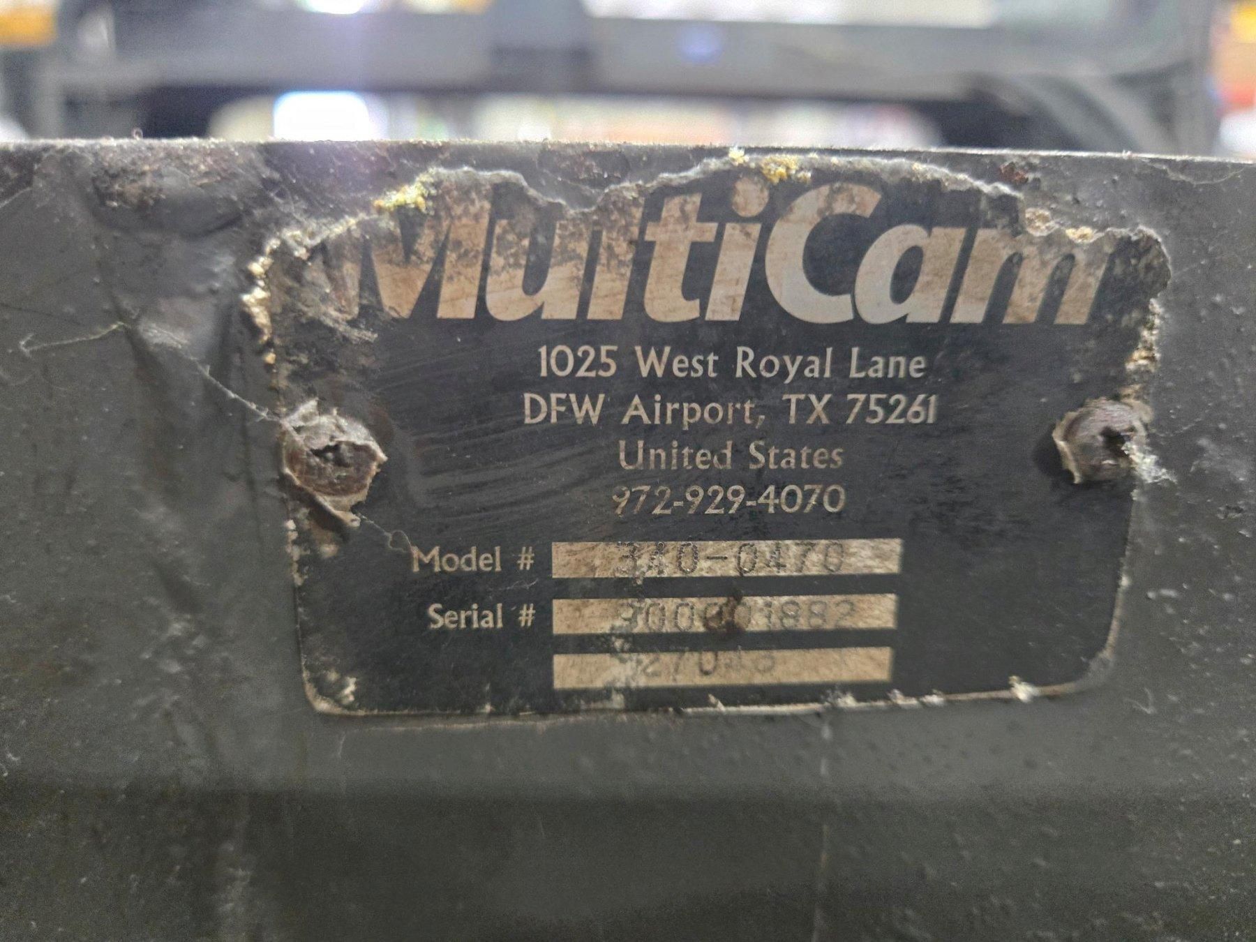 2008 MULTICAM SERIES 6000 MODEL #340-0470 CNC 6' X 13' PLASMA TABLE 7