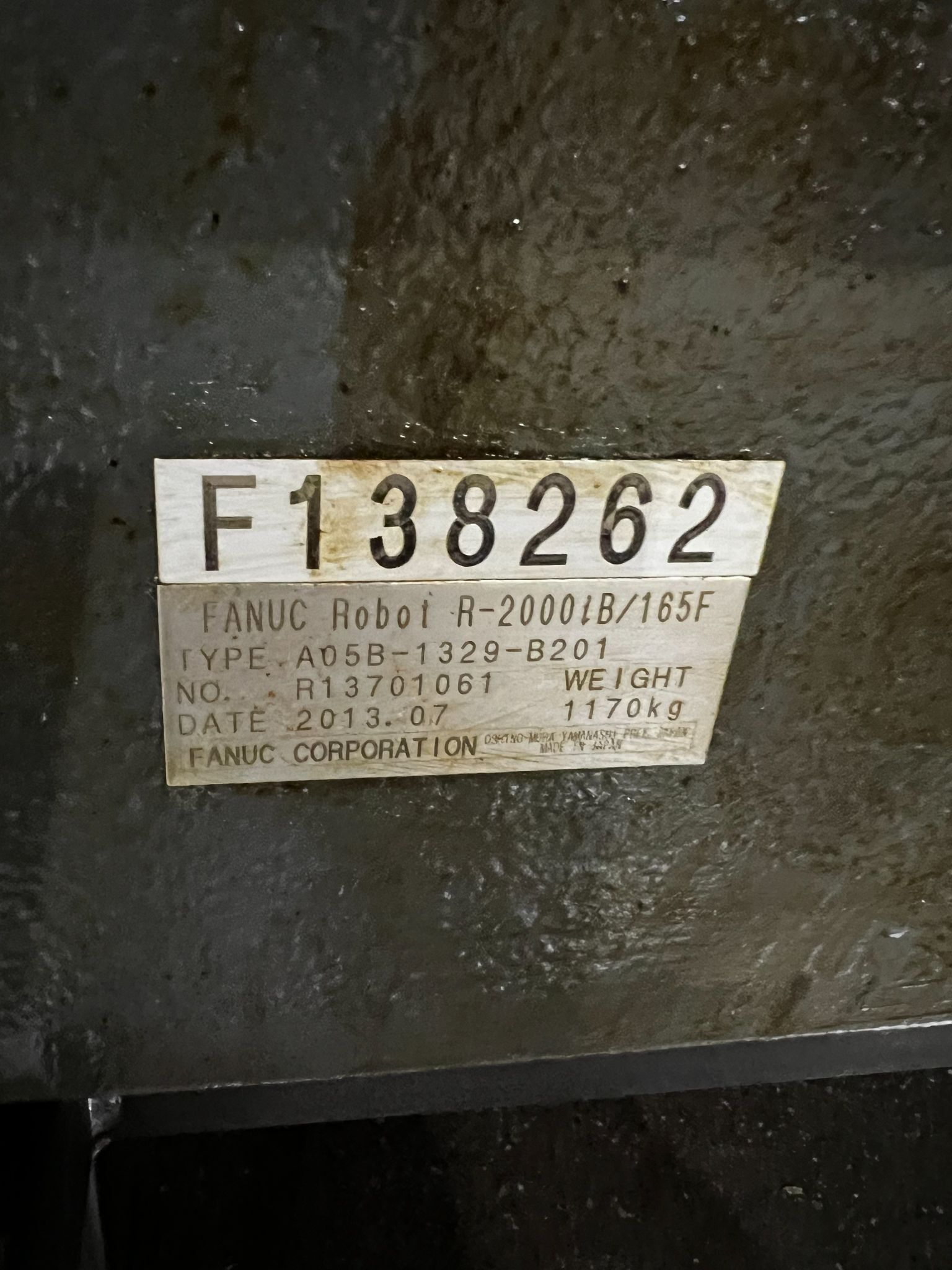 FANUC R-2000iB/165F Complete With R-30iB Controller USED 4
