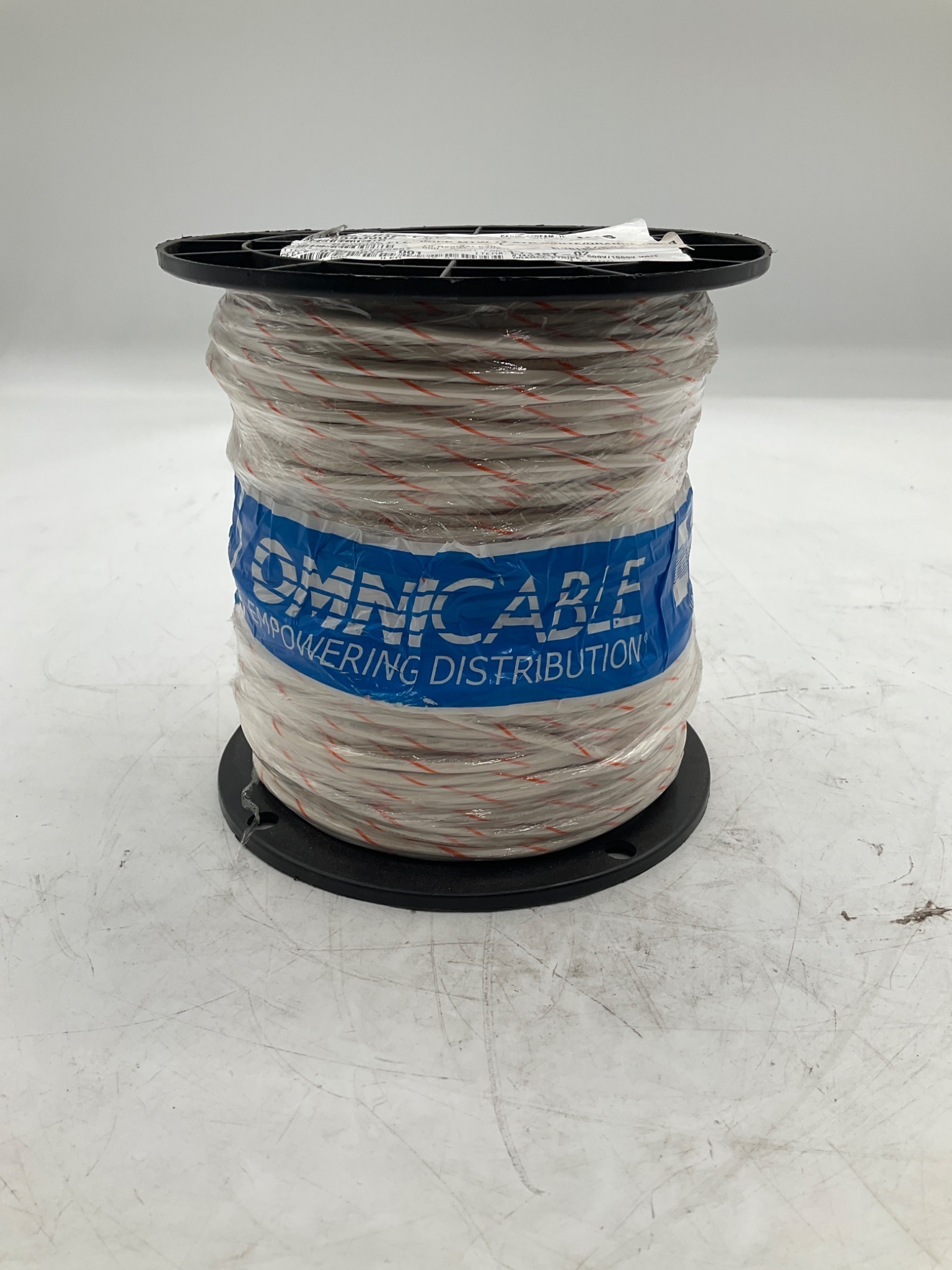 Omni Cable L714ST-02 14 AWG White Orange Stripe Tinned Copper Wire (500 FT) NEW 0