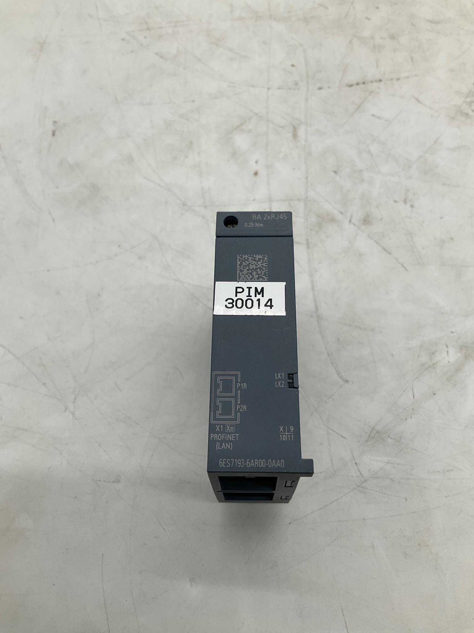 Siemens 6ES7 193-6AR00-0AA0 SIMATIC ET 200SP BA 2xRJ45 PROFINET BusAdapter USED 0