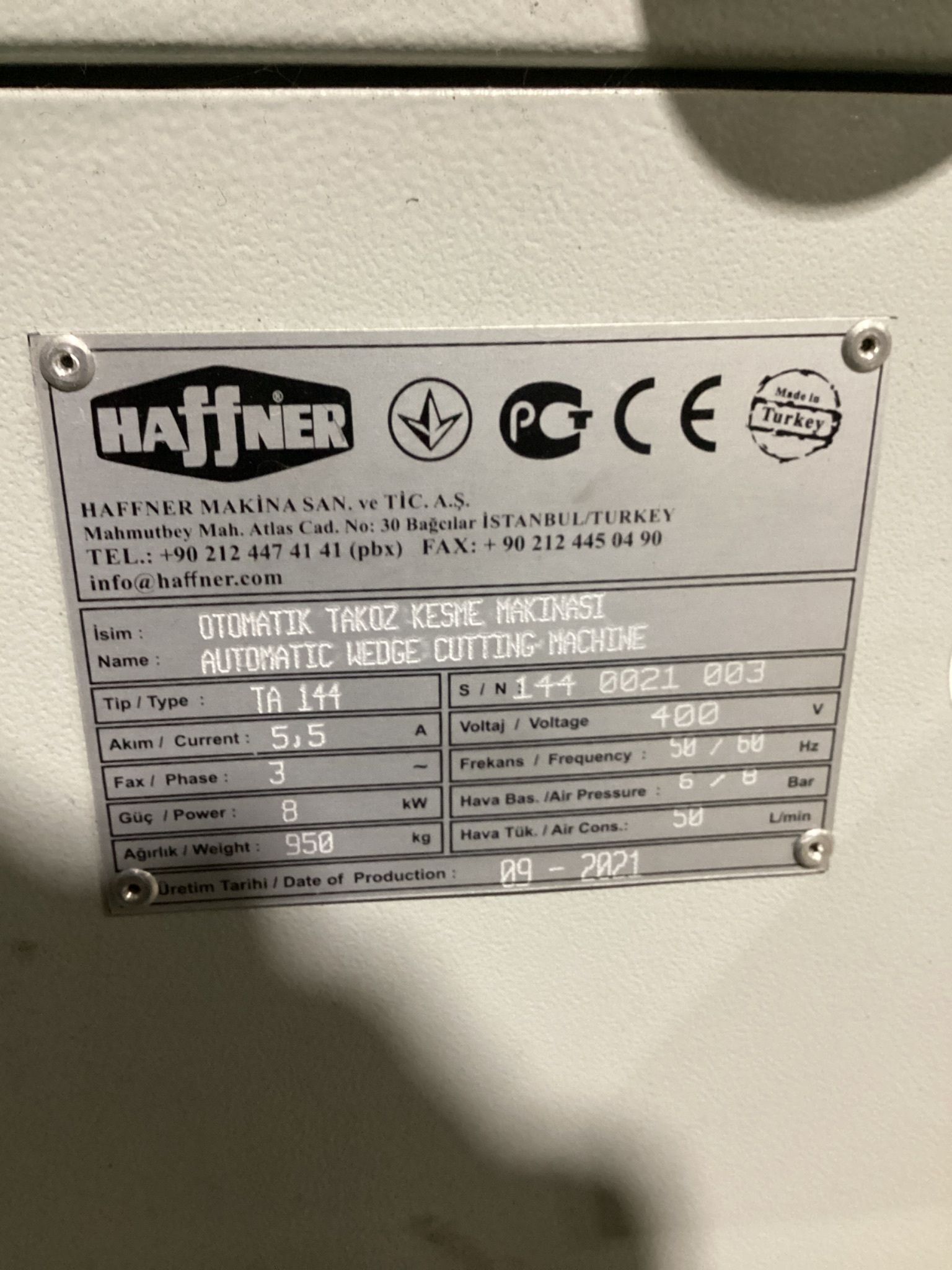 HAFFNER ALUMINUM PROFILE CNC MACHINING & AUTOMATIC CUTTING CELL–MAC440-30 + TA144 – NEW 17
